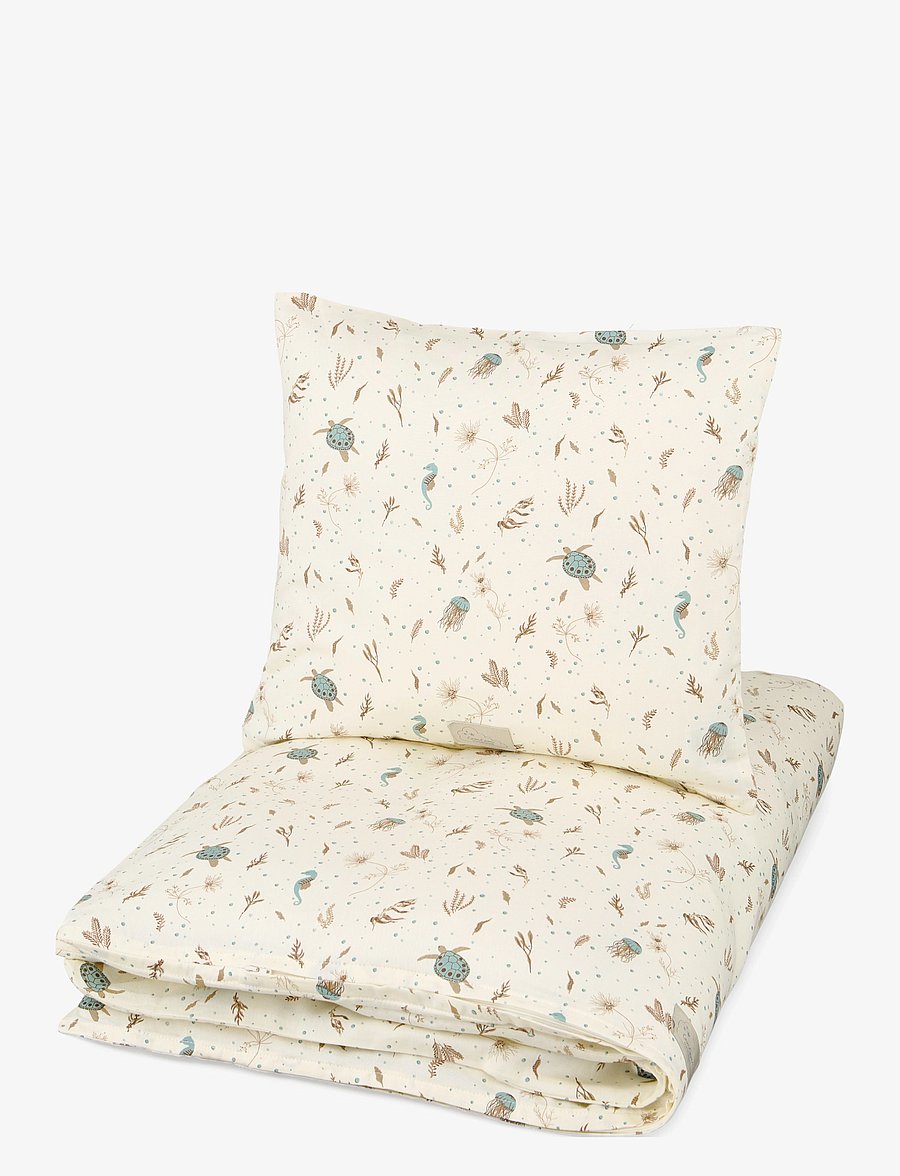 Cam Cam Copenhagen - Bedding Set, Baby, 70x100cm - GOTS - Woodland - sengesæt - sea garden - 1