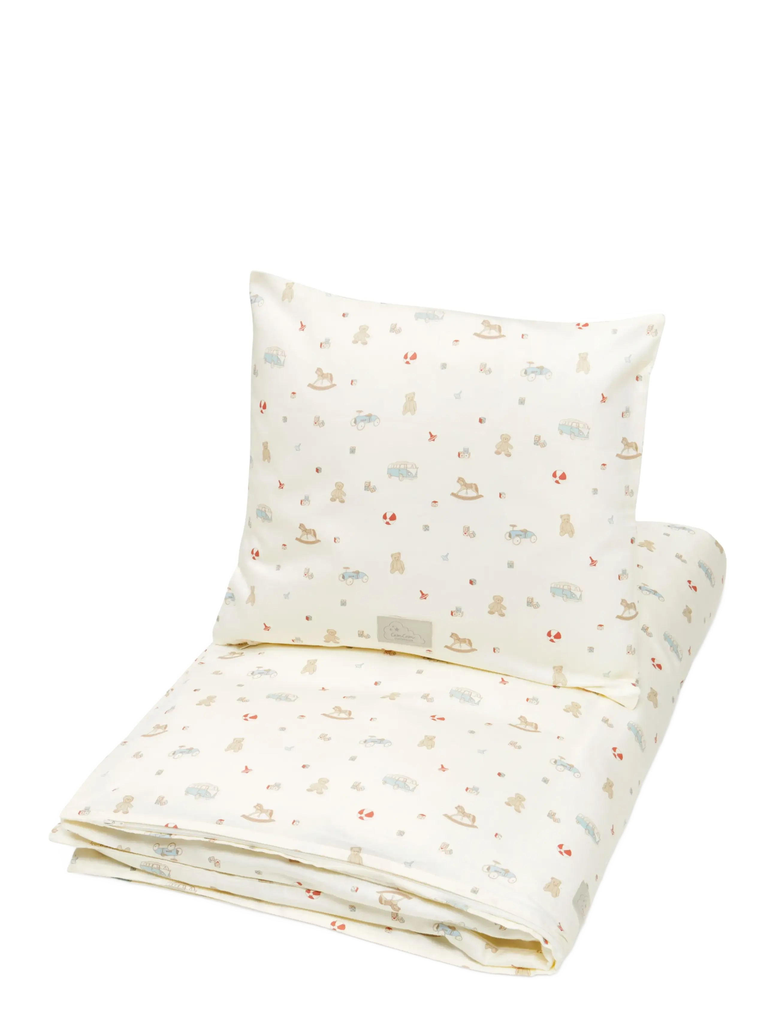 Cam Cam Copenhagen Bedding Set, Baby, 70X100Cm Gots Classic Stripes Rose, Bed Sæt, Creme, Str: 70X100CM;40X45CM