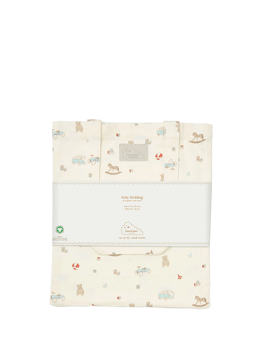 Cam Cam Copenhagen - Bedding Set, Baby, 70x100cm - GOTS - Carousel - voodiriiete komplektid - vintage toys - 2