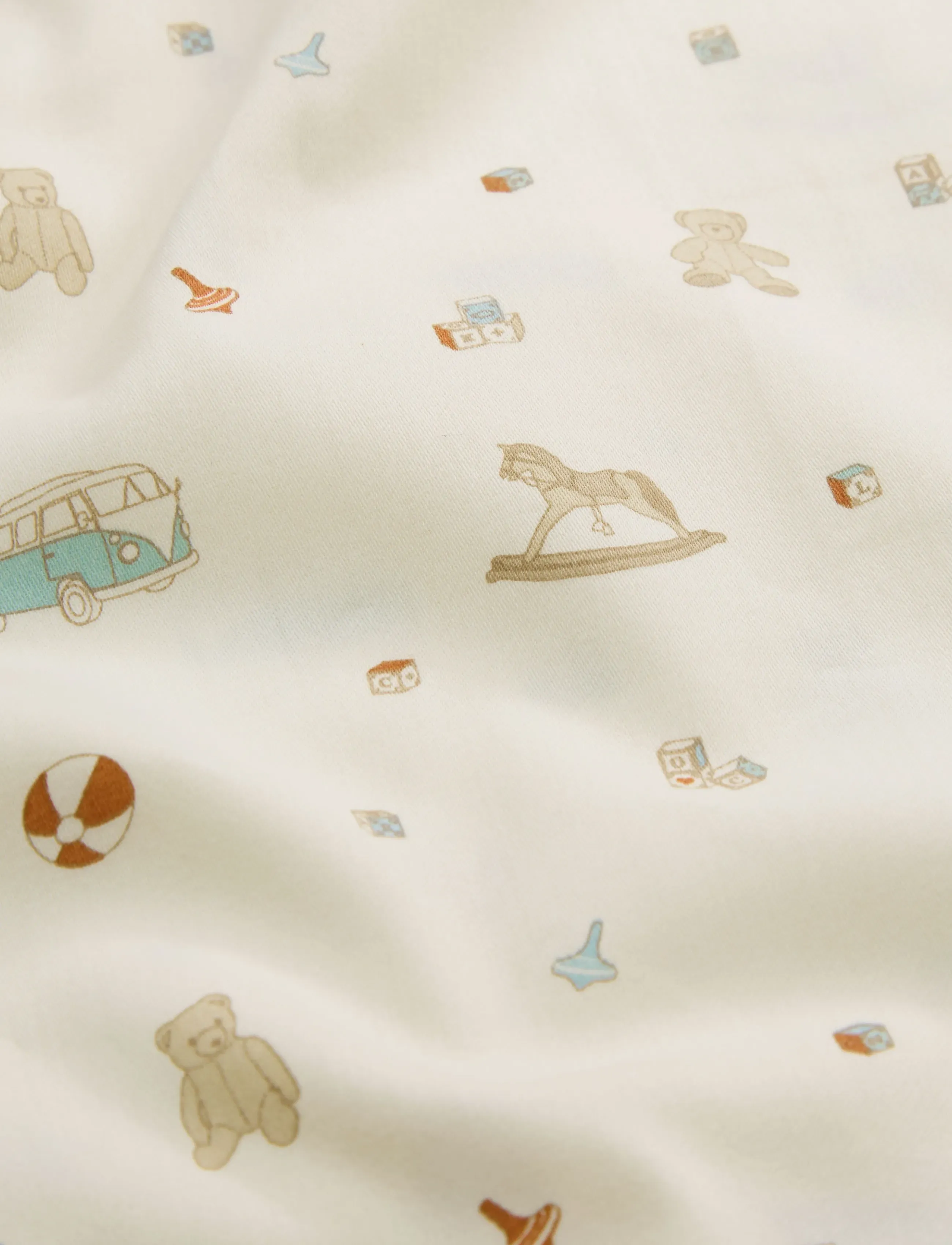 Cam Cam Copenhagen - Bedding Set, Baby, 70x100cm - GOTS - Carousel - voodiriiete komplektid - vintage toys - 4