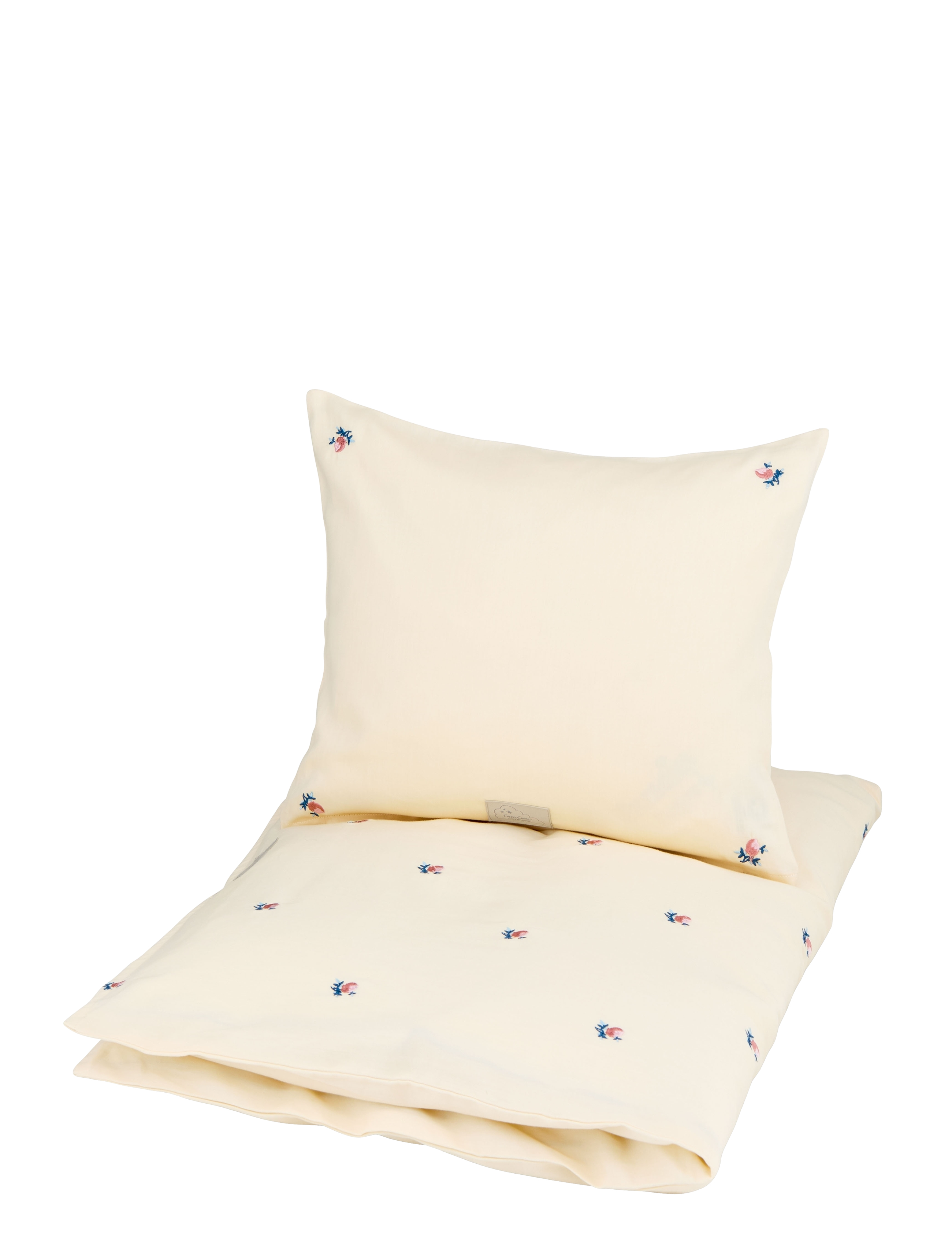 Cam Cam Copenhagen - Embroidered Baby Bedding Set, 70x100cm - GOTS - Vintage Toys - parures de lit - berries - 1