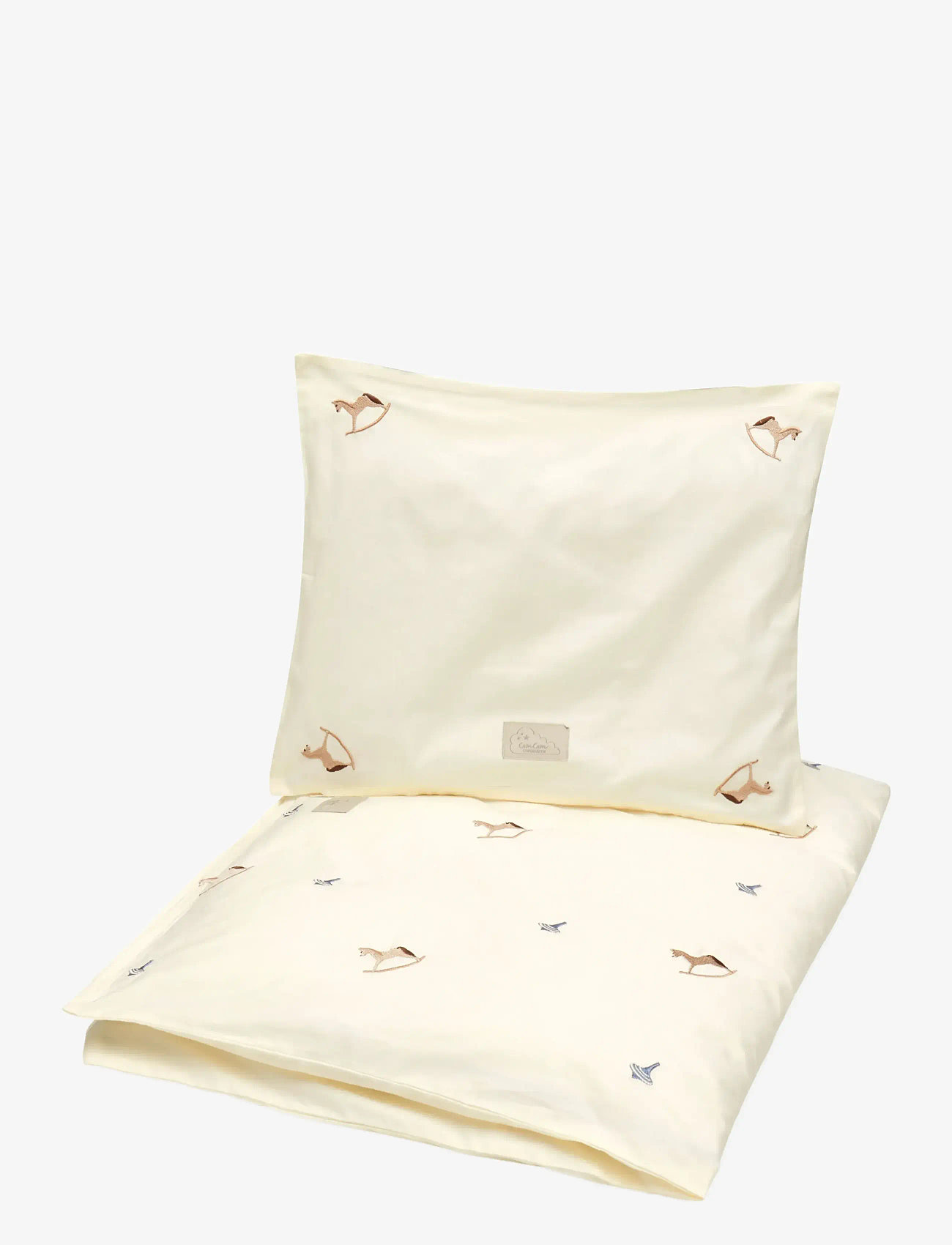 Cam Cam Copenhagen - Embroidered Bedding, Baby, 70x100cm - GOTS - Bows - bed sets - vintage toys - 1
