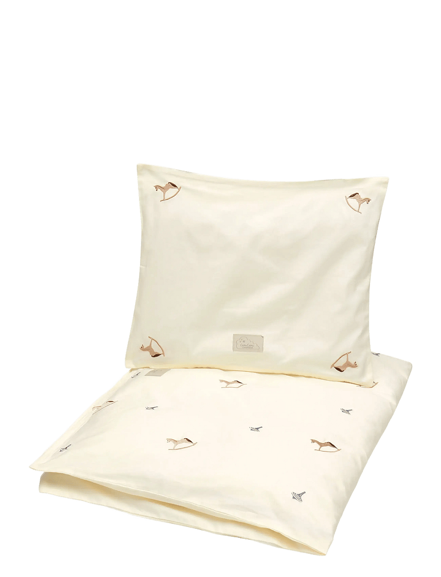 Cam Cam Copenhagen - Embroidered Baby Bedding Set, 70x100cm - GOTS - Vintage Toys - parures de lit - vintage toys - 1