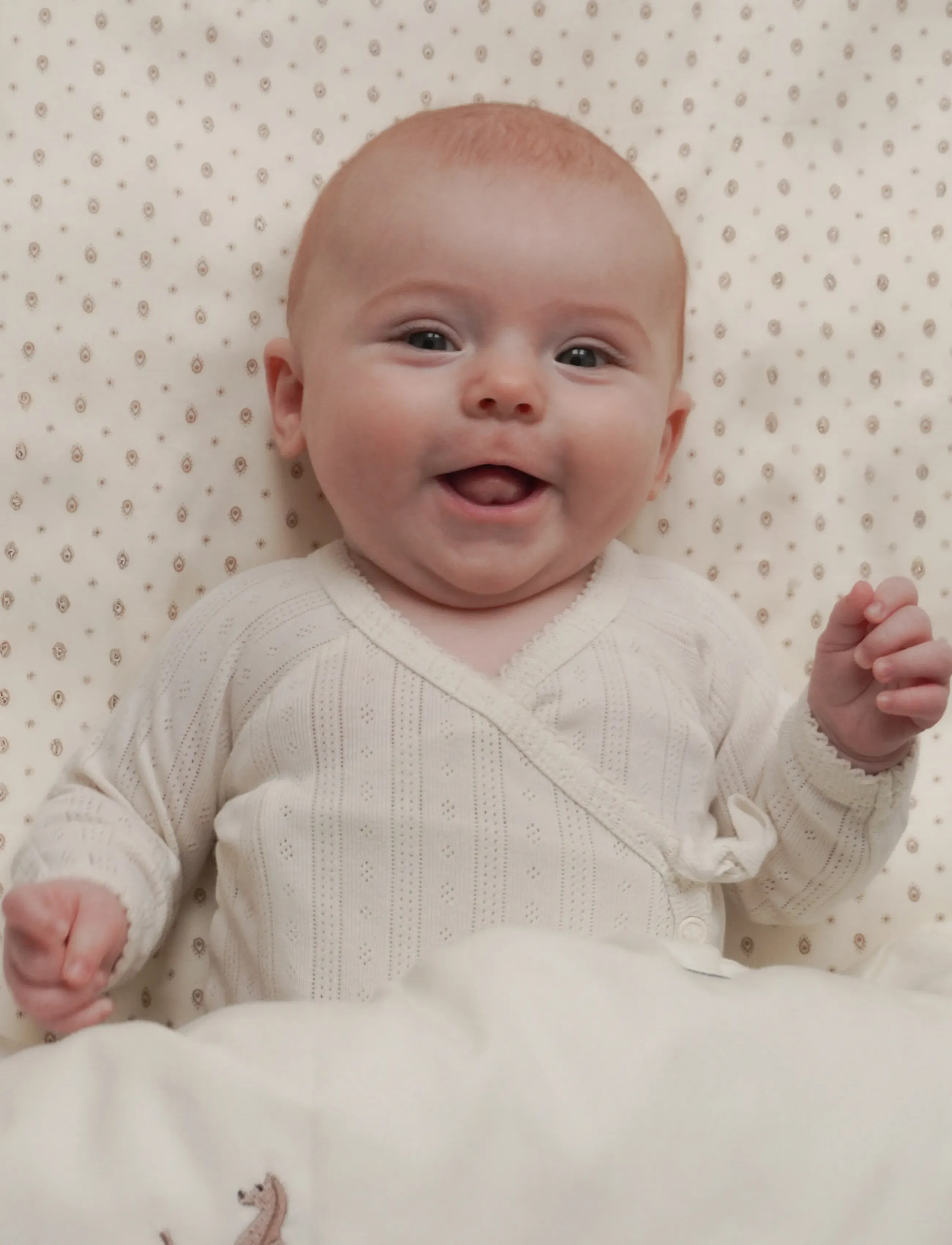 Cam Cam Copenhagen Embroidered Baby Bedding Set, 70x100cm - GOTS - Vintage Toys - Sengetøj - VINTAGE TOYS / cream