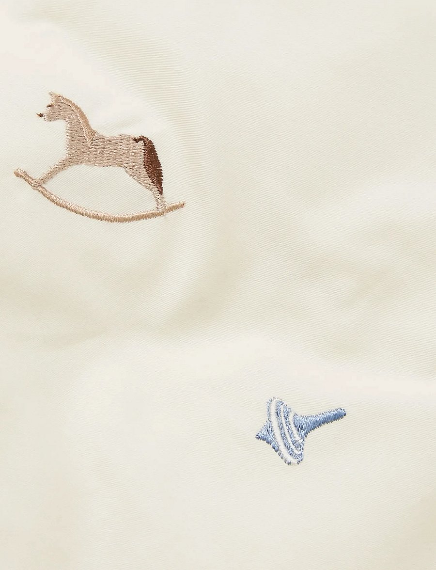 Cam Cam Copenhagen - Embroidered Baby Bedding Set, 70x100cm - GOTS - Vintage Toys - parures de lit - vintage toys - 3