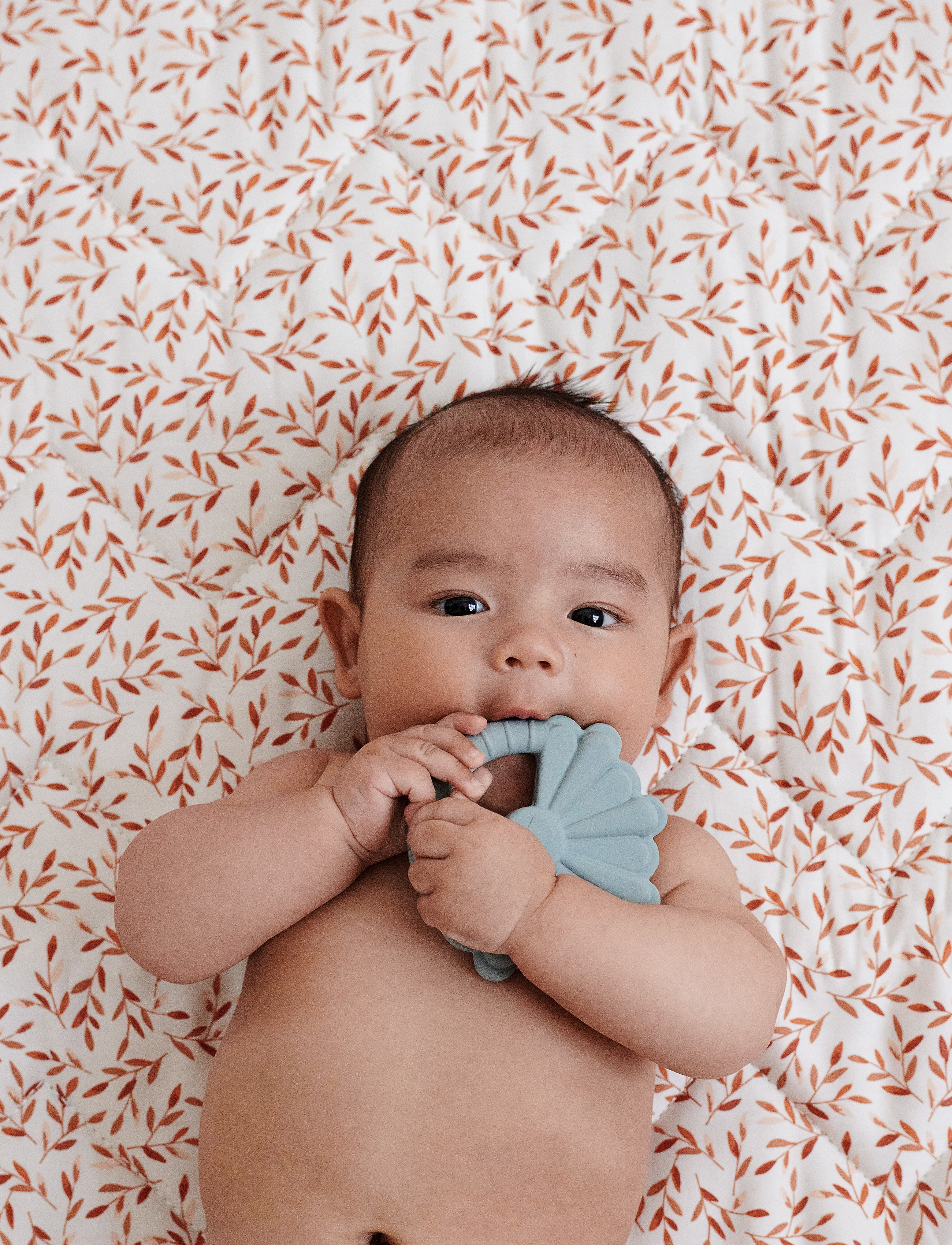 Cam Cam Copenhagen Flower Teether - Spielzeug - PETROLEUM / blue