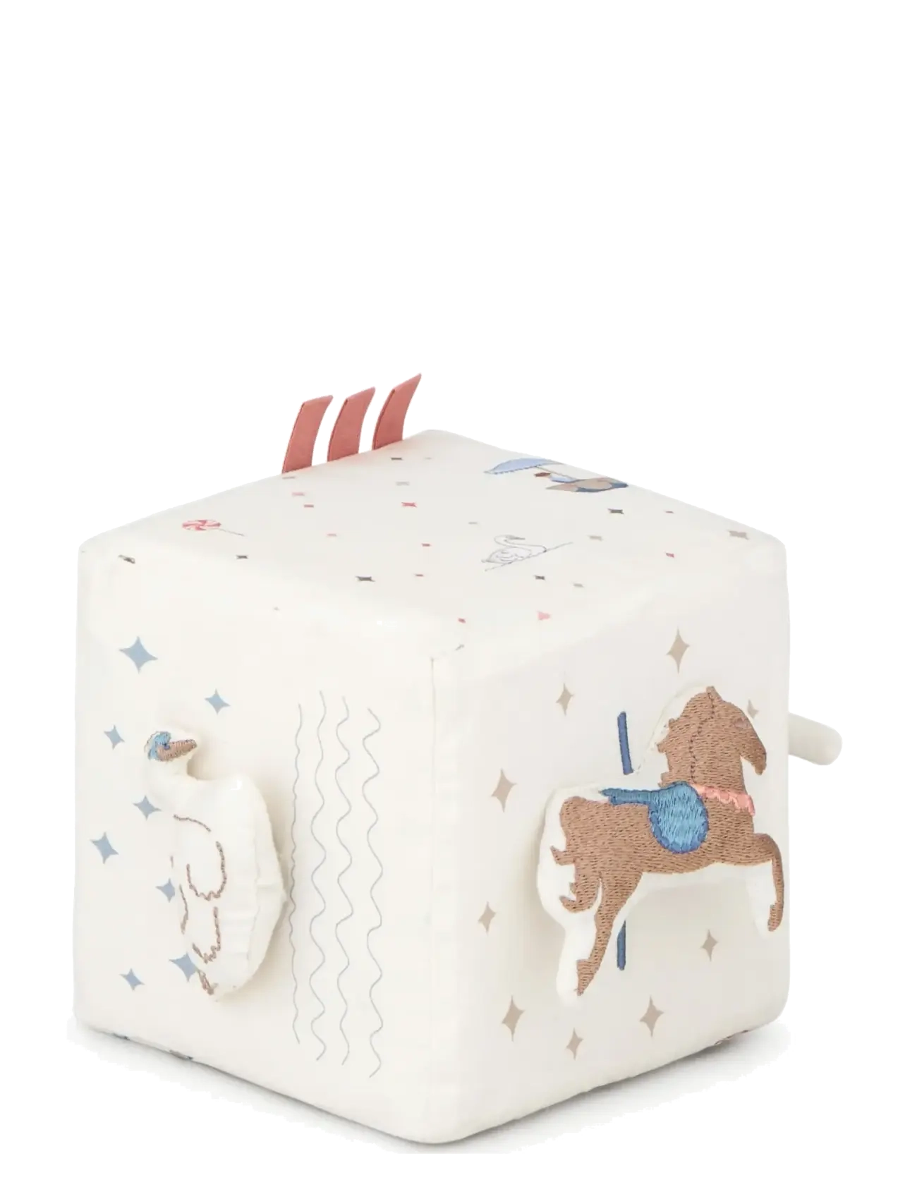 Cam Cam Copenhagen - Activity Cube - OCS - Woodland - interaktivt legetøj - carousel - 1