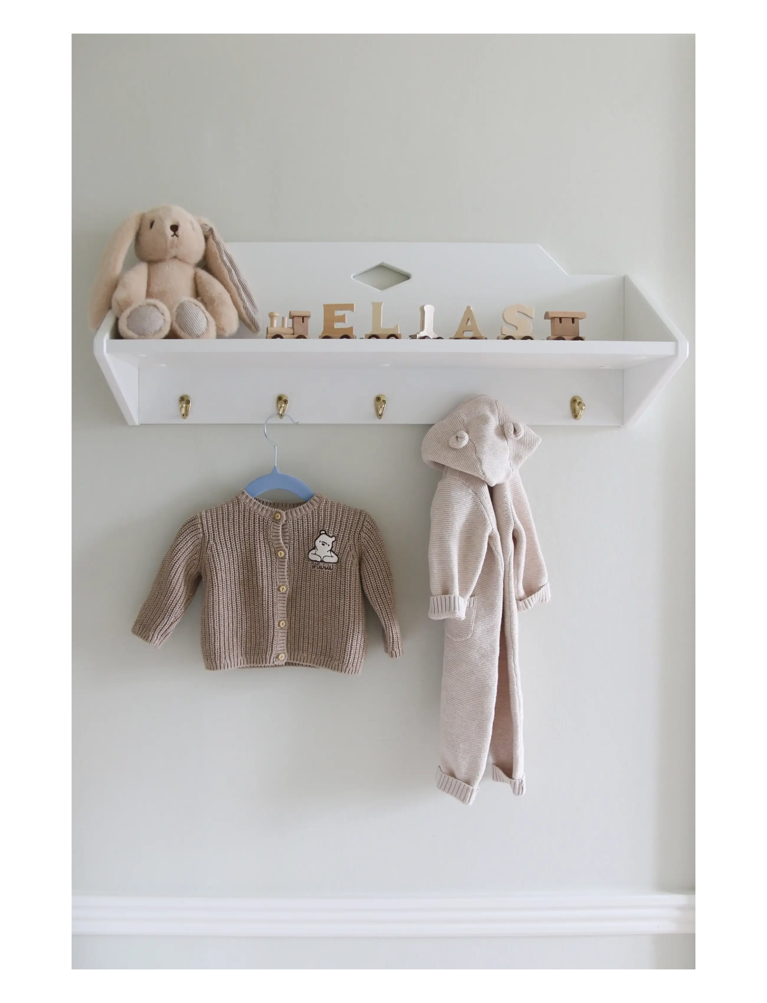 Cam Cam Copenhagen - Billie Bunny medium - Off-White/ Augusta - bamser - latte / classic stripes camel - 4