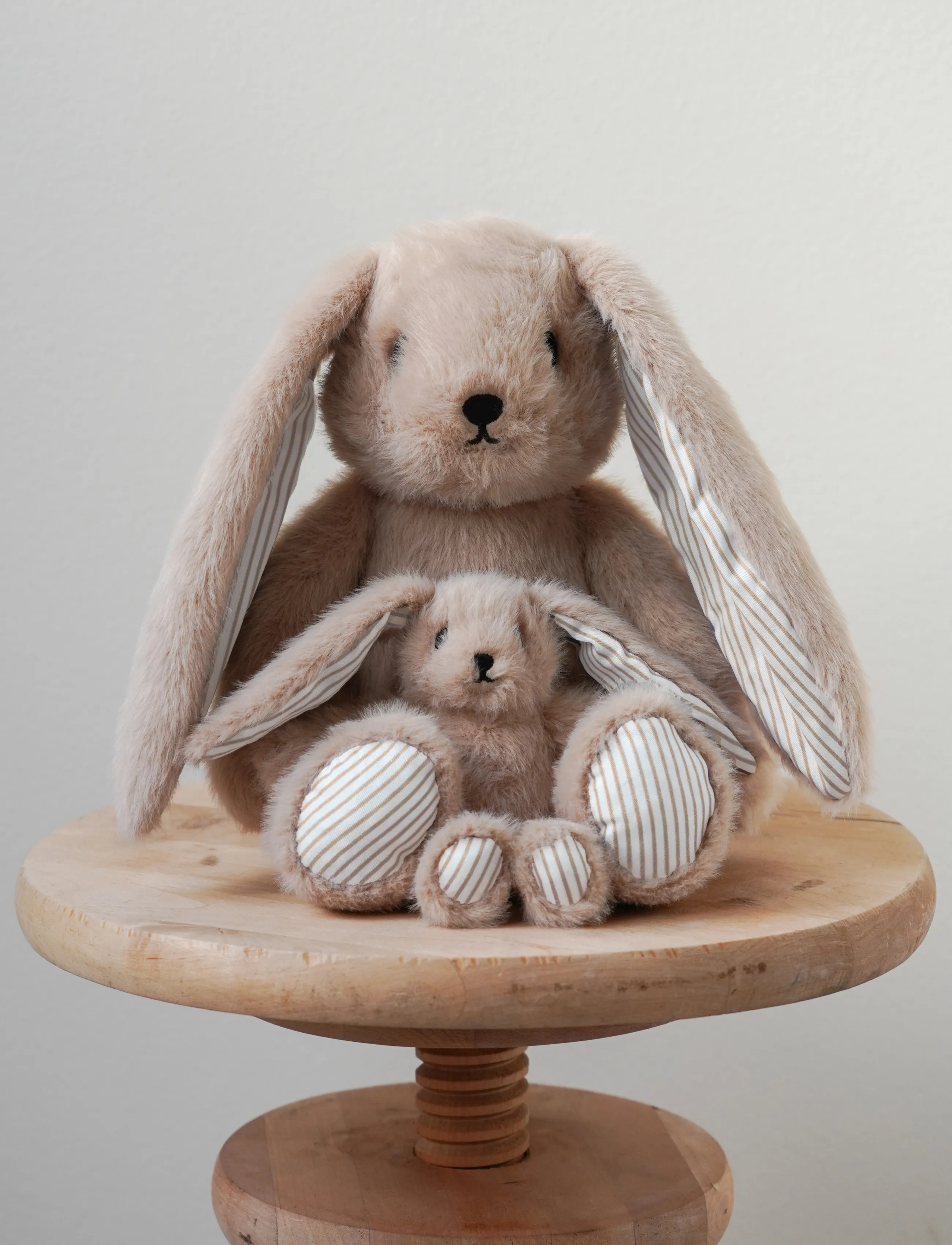Cam Cam Copenhagen - Elva Bunny small - Off-White/ Augusta - teddybjørne - latte / classic stripes camel - 0
