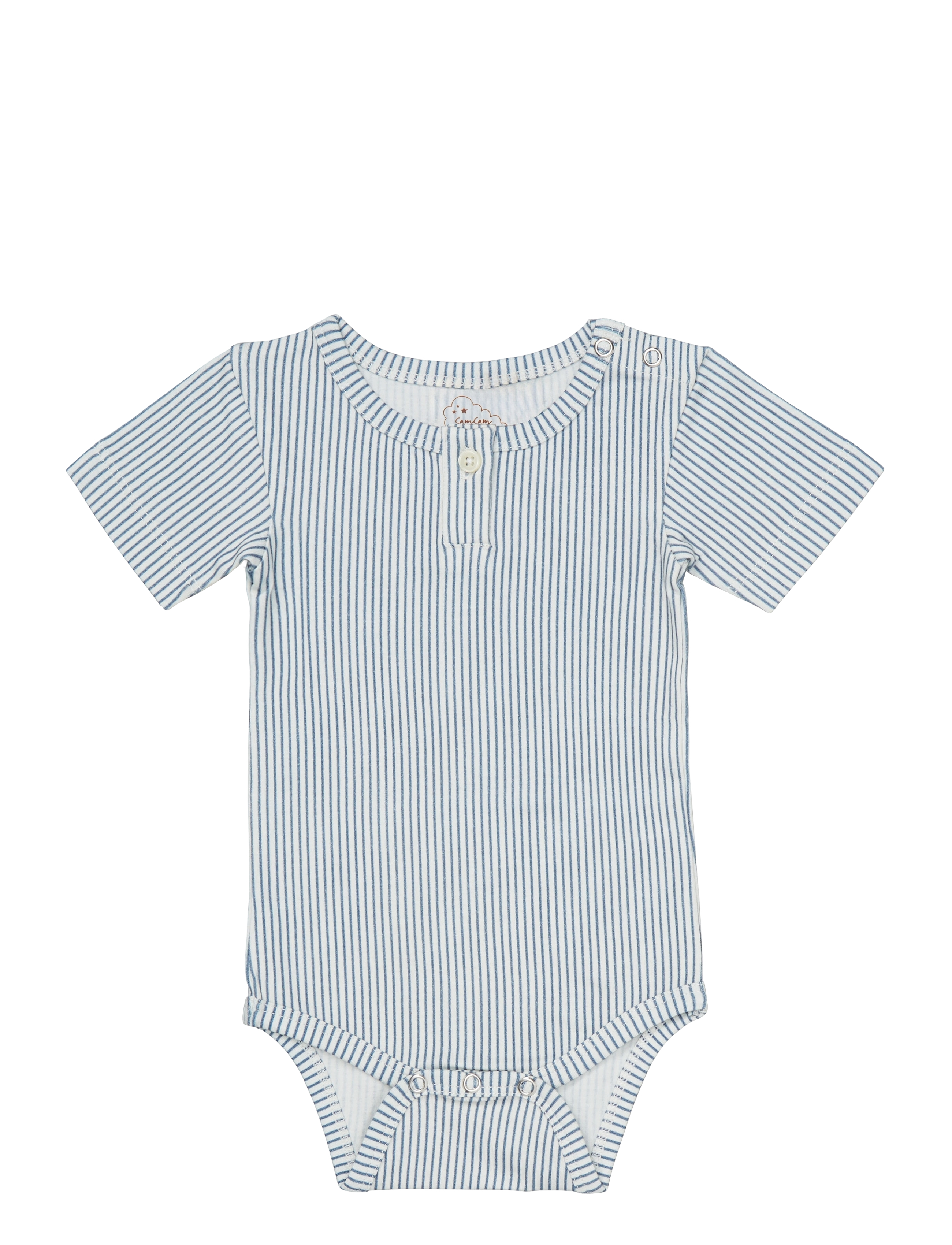 Cam Copenhagen Short Sleeved Body Elliot, 68, Bodys, Blau - Short-sleeved, Kinder