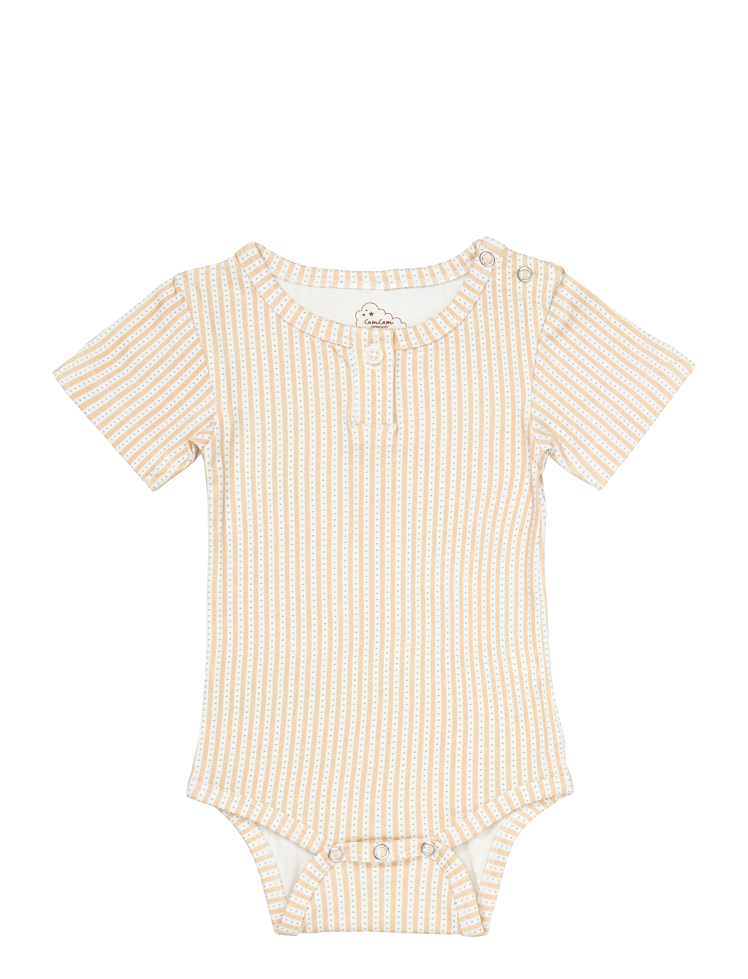 Cam Copenhagen Short Sleeved Body Elliot, 62, Bodys, Gelb - Short-sleeved, Kinder