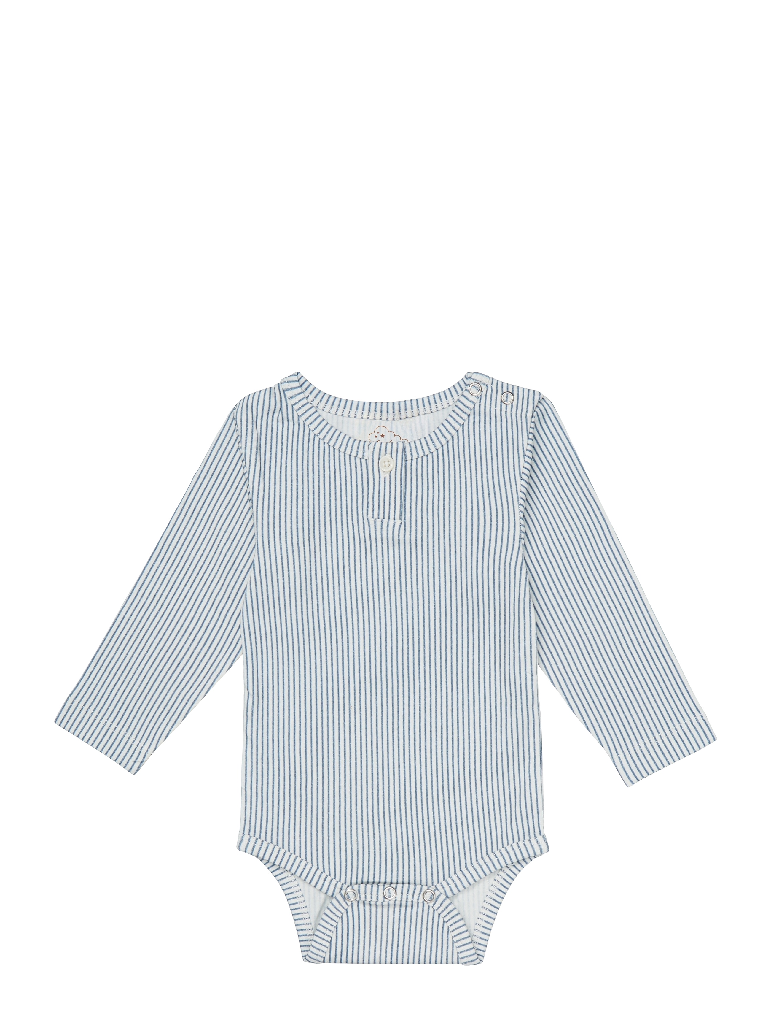 Cam Cam Copenhagen Long Sleeved Body William, 68, Blue, Bodys > Langærmede, Børn