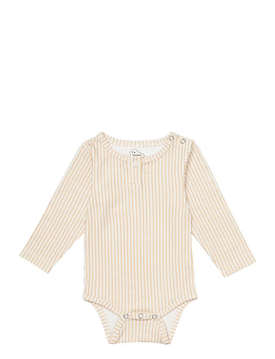Cam Cam Copenhagen - Long Sleeved Body William - smėlinukai ilgomis rankovėmis - oatfield - 1
