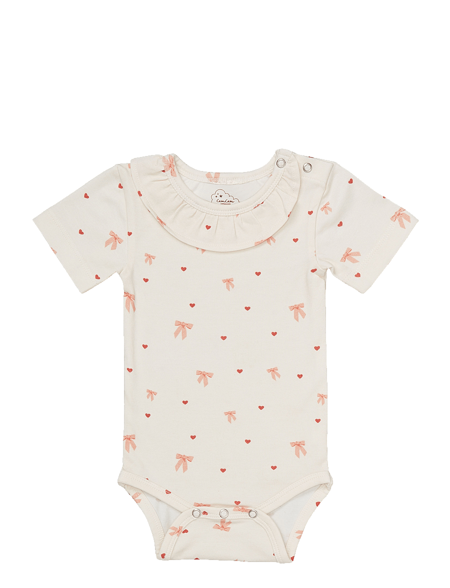 Cam Cam Copenhagen - Short Sleeved Body Olivia - kurzärmelige bodys - bows - 1