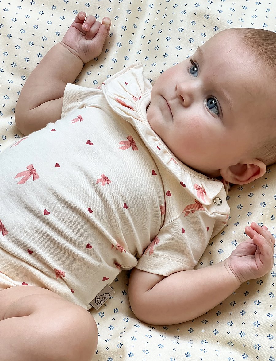 Cam Cam Copenhagen - Short Sleeved Body Olivia - kurzärmelige bodys - bows - 2
