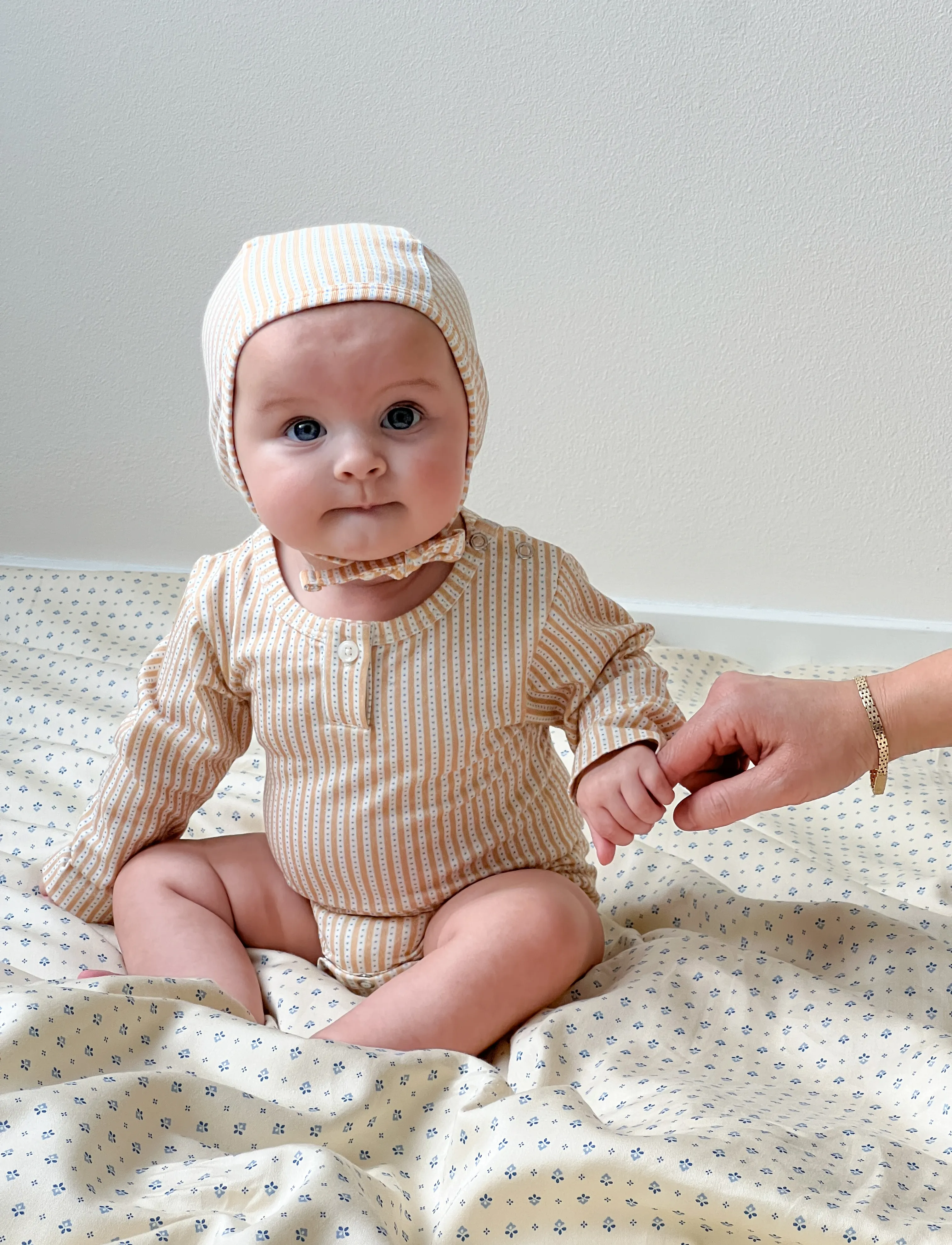 Cam Cam Copenhagen Baby Bonnet, 0-3M, Yellow, Huer > Babyhuer, Børn