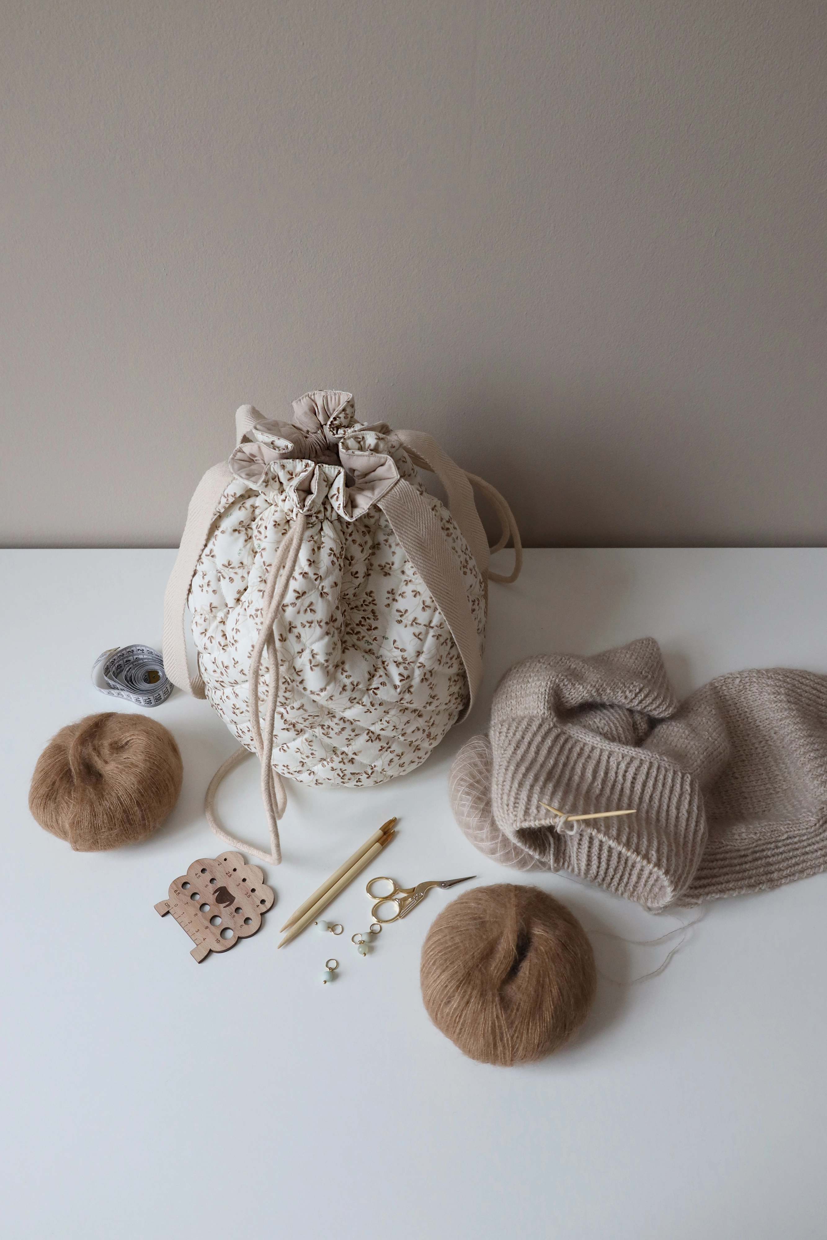 Cam Cam Copenhagen Project Bag - Accessories - LIERRE / cream