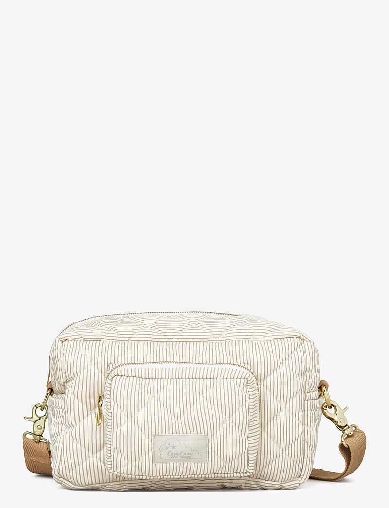 Cam Cam Copenhagen - Small Changing Bag - OCS - skötväskor - classic stripes camel - 1