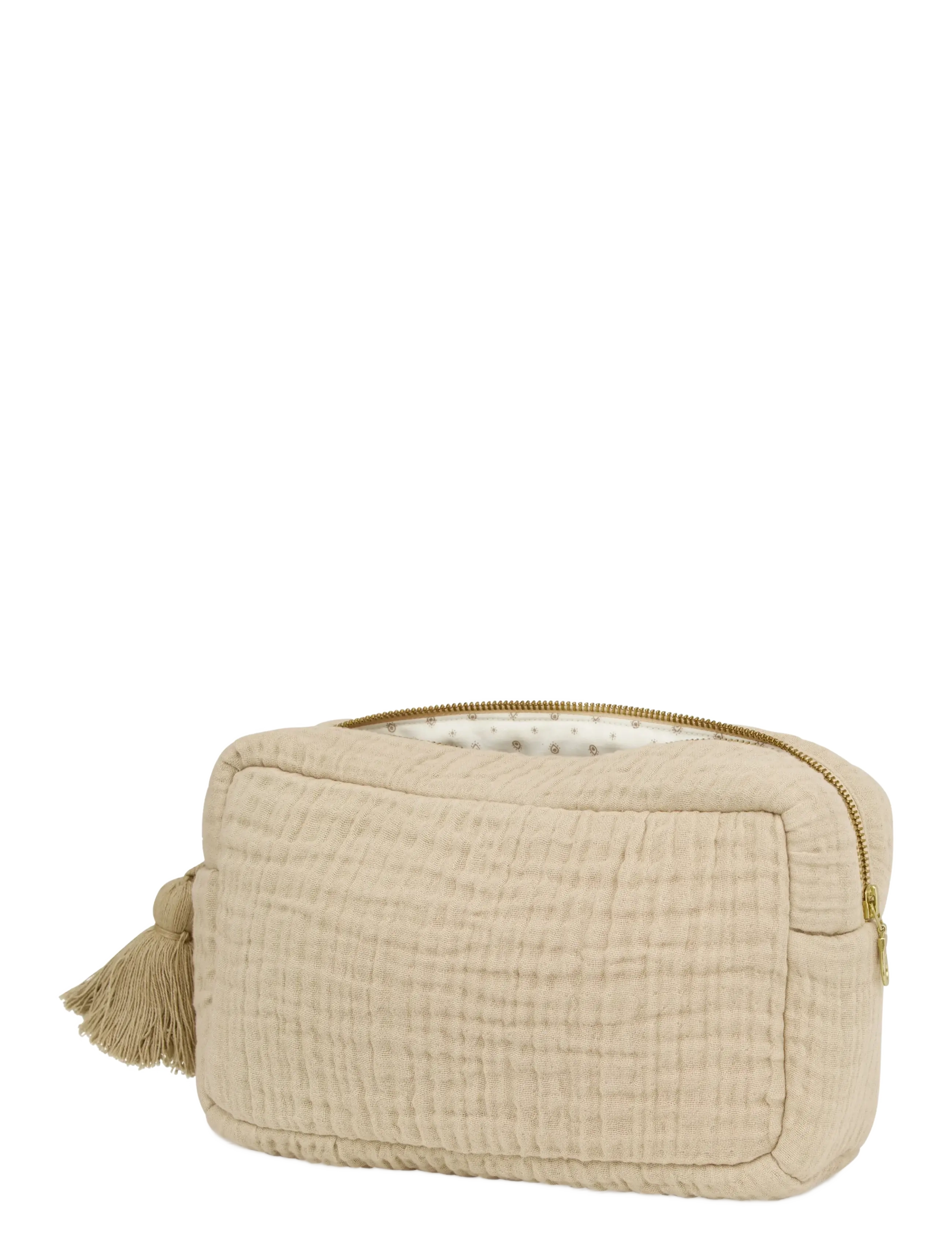 Cam Copenhagen Muslin Toiletry Bag Ocs Shell, One Size, Bags, Beige - Bag, Kinder