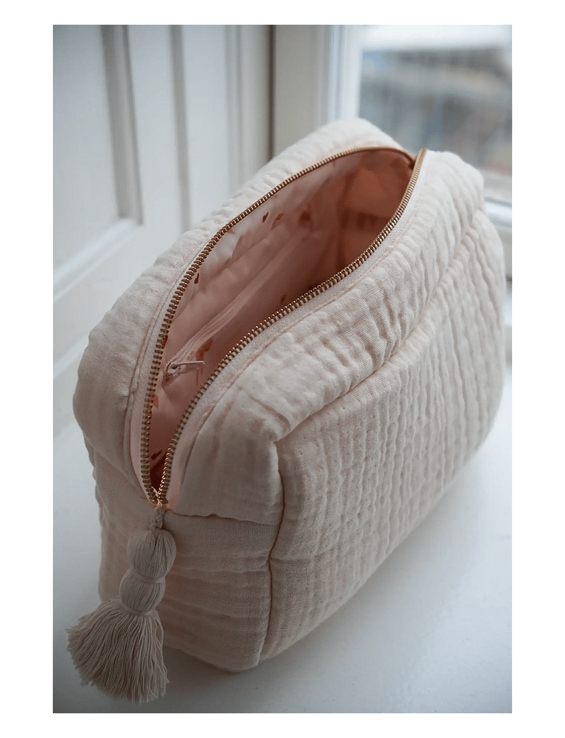 Cam Cam Copenhagen - Muslin Toiletry Bag - OCS - Latte - tualett-tarvete kott - shell - 1