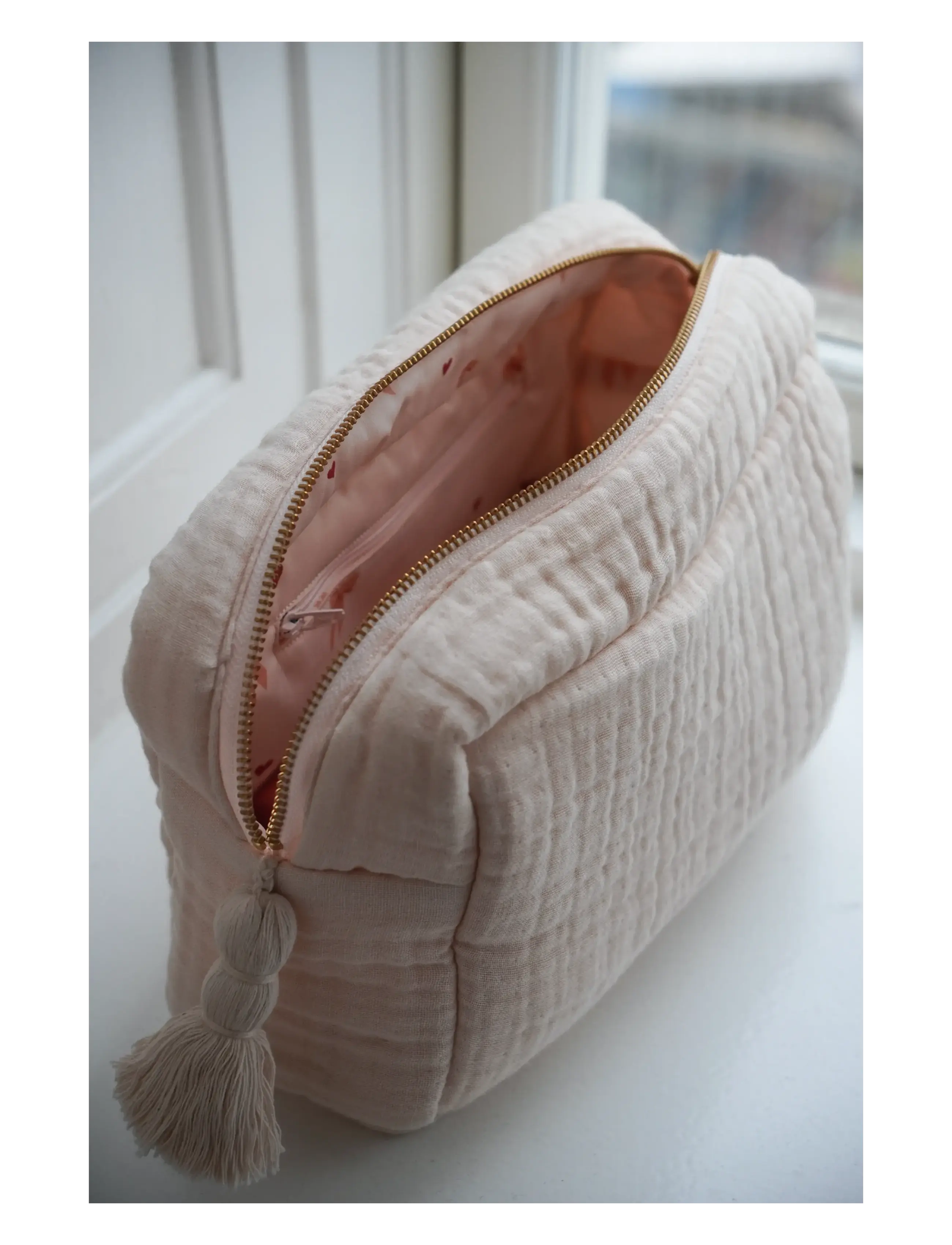 Cam Cam Copenhagen - Muslin Toiletry Bag - OCS - Shell - prausimuisi - shell - 1