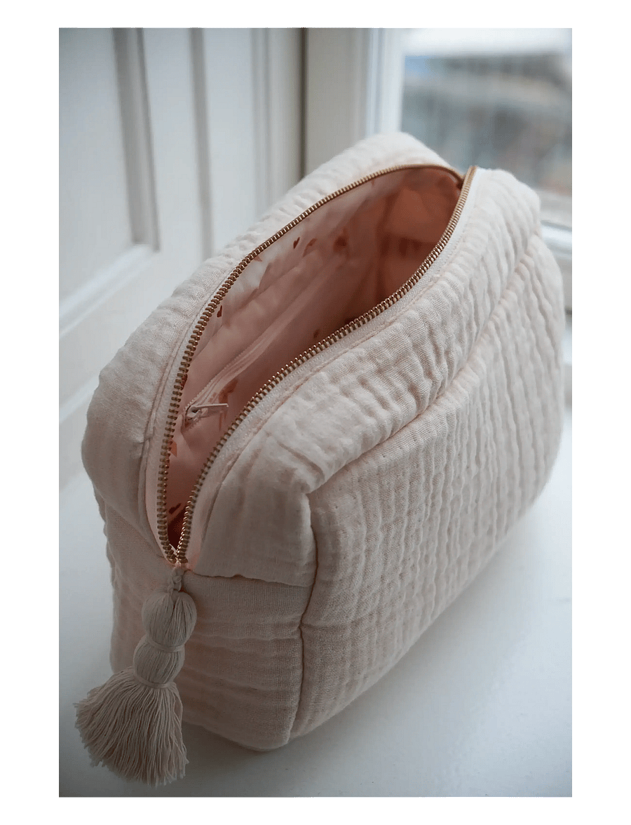 Cam Cam Copenhagen - Muslin Toiletry Bag - OCS - Shell - prausimuisi - shell - 1