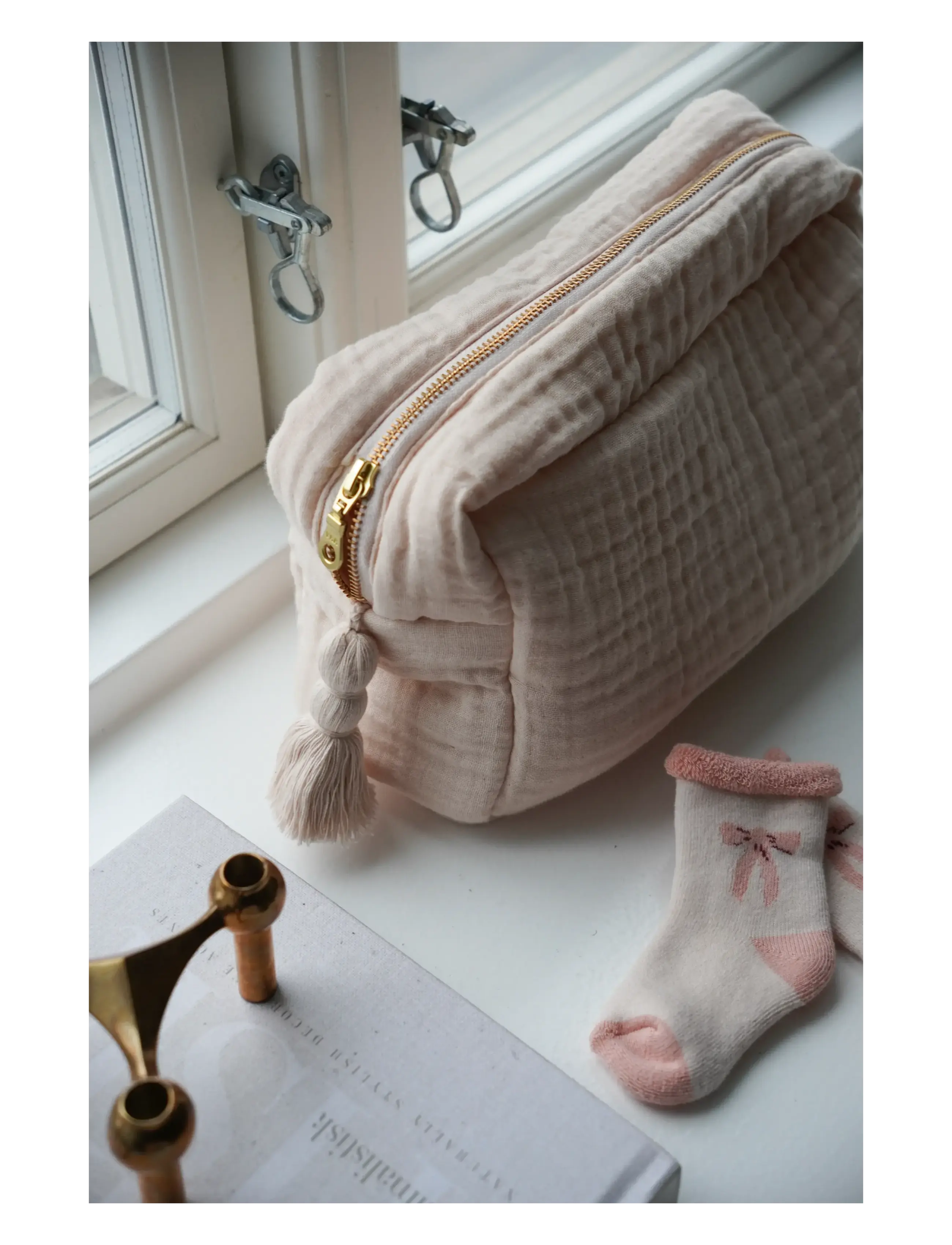 Cam Cam Copenhagen - Muslin Toiletry Bag - OCS - Shell - prausimuisi - shell - 2