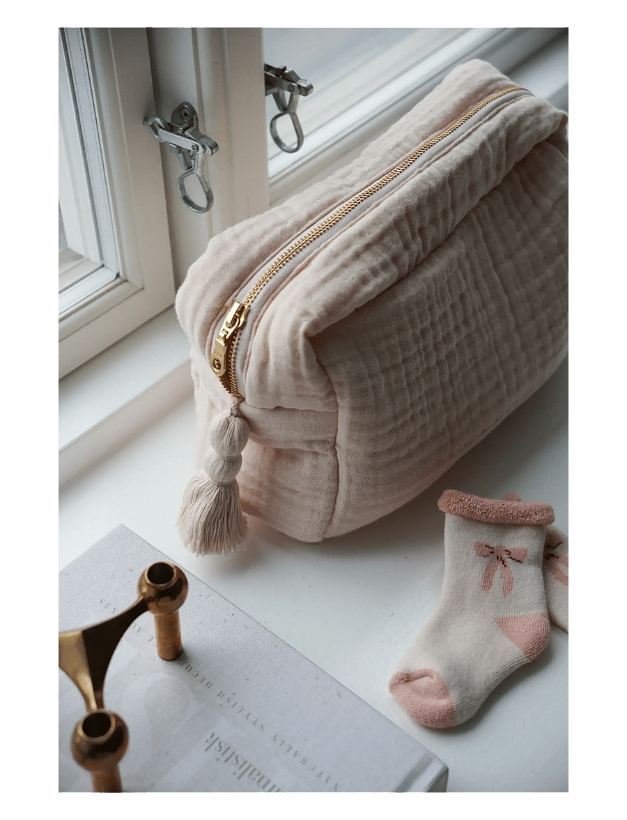 Cam Cam Copenhagen - Muslin Toiletry Bag - OCS - Shell - prausimuisi - shell - 2