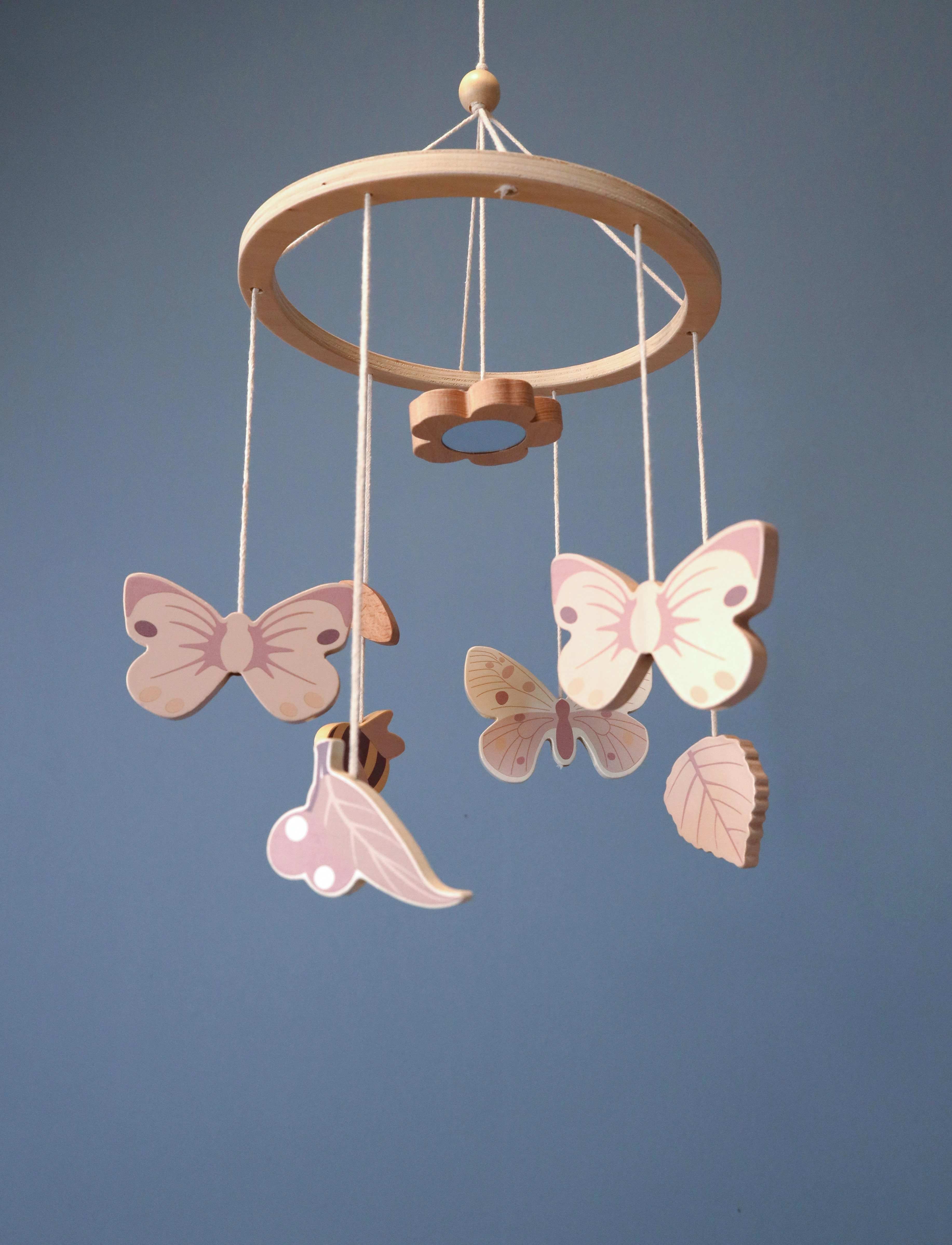 Cam Copenhagen Wooden Cot Mobile, Fsc 100 %, One Size, Baby Sleep, Mehrfarbig/gemustert - Mobile Clouds, Kinder