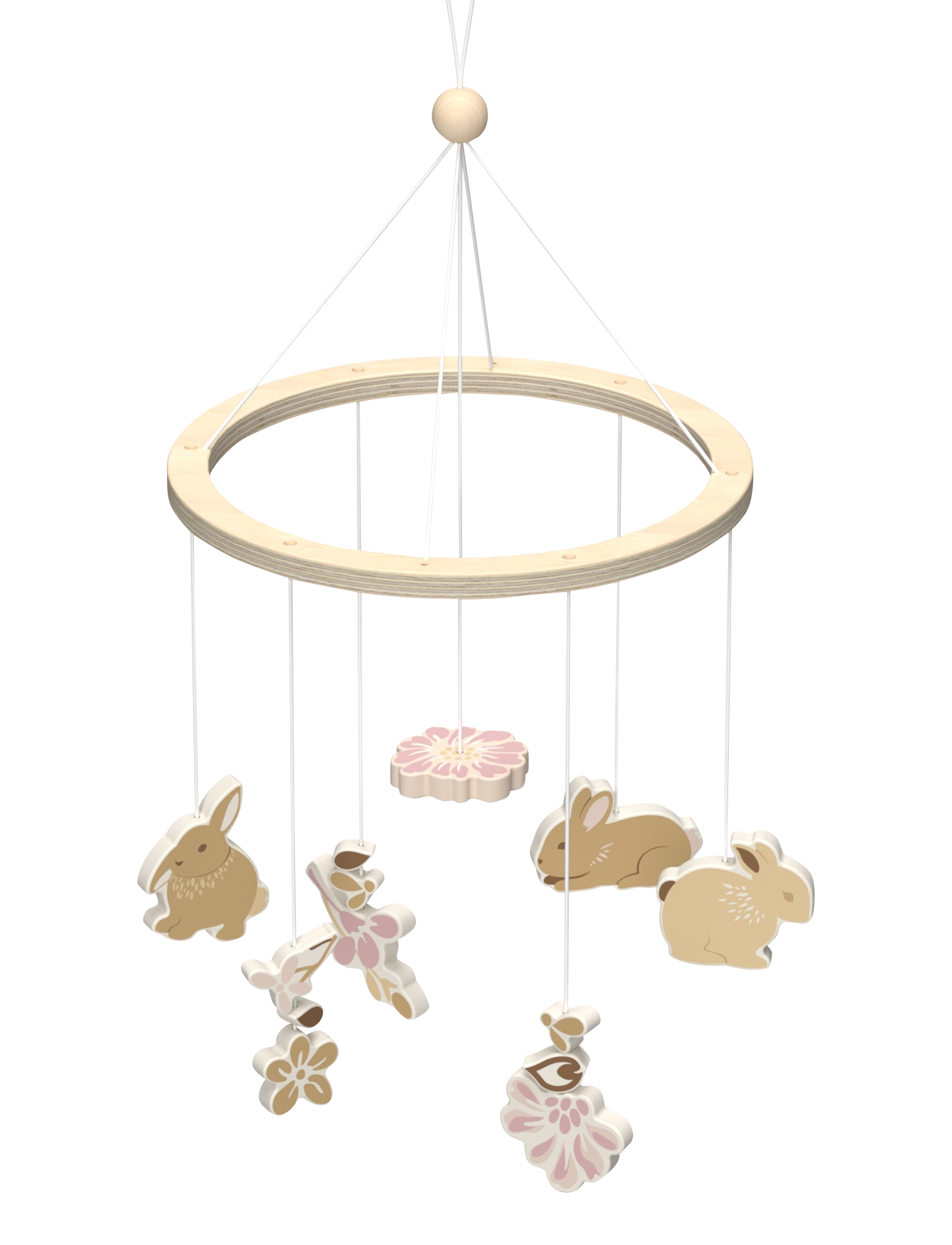 Cam Cam Copenhagen Wooden Mobile - Vintage Legetøj, One Size, Cream, Babysøvn > Mobile Skyer, Børn