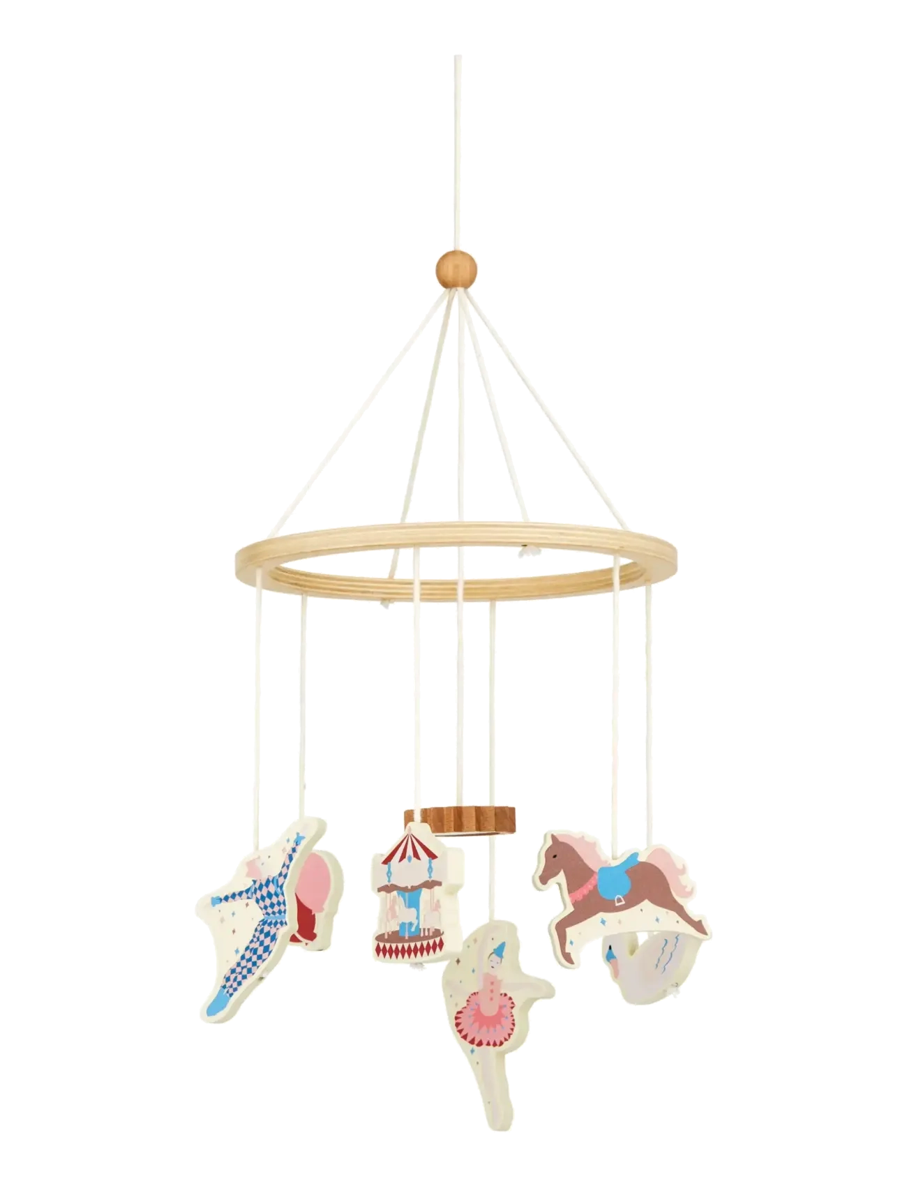 Cam Copenhagen Wooden Mobile Vintage Spielzeug, One Size, Baby Sleep, Mehrfarbig/gemustert - Clouds, Kinder