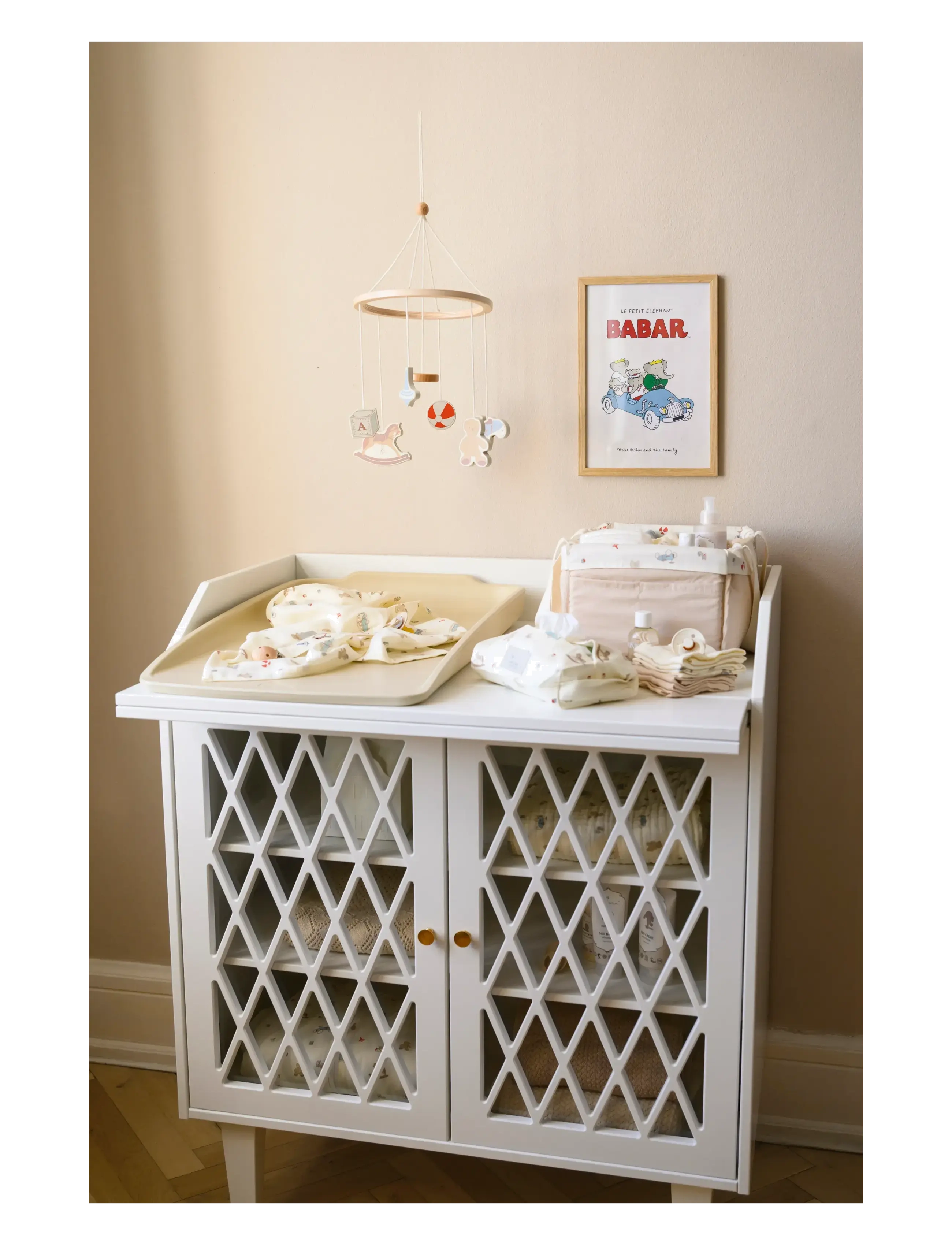 Cam Cam Copenhagen - Wooden Cot Mobile - baby uro - vintage toys - 1