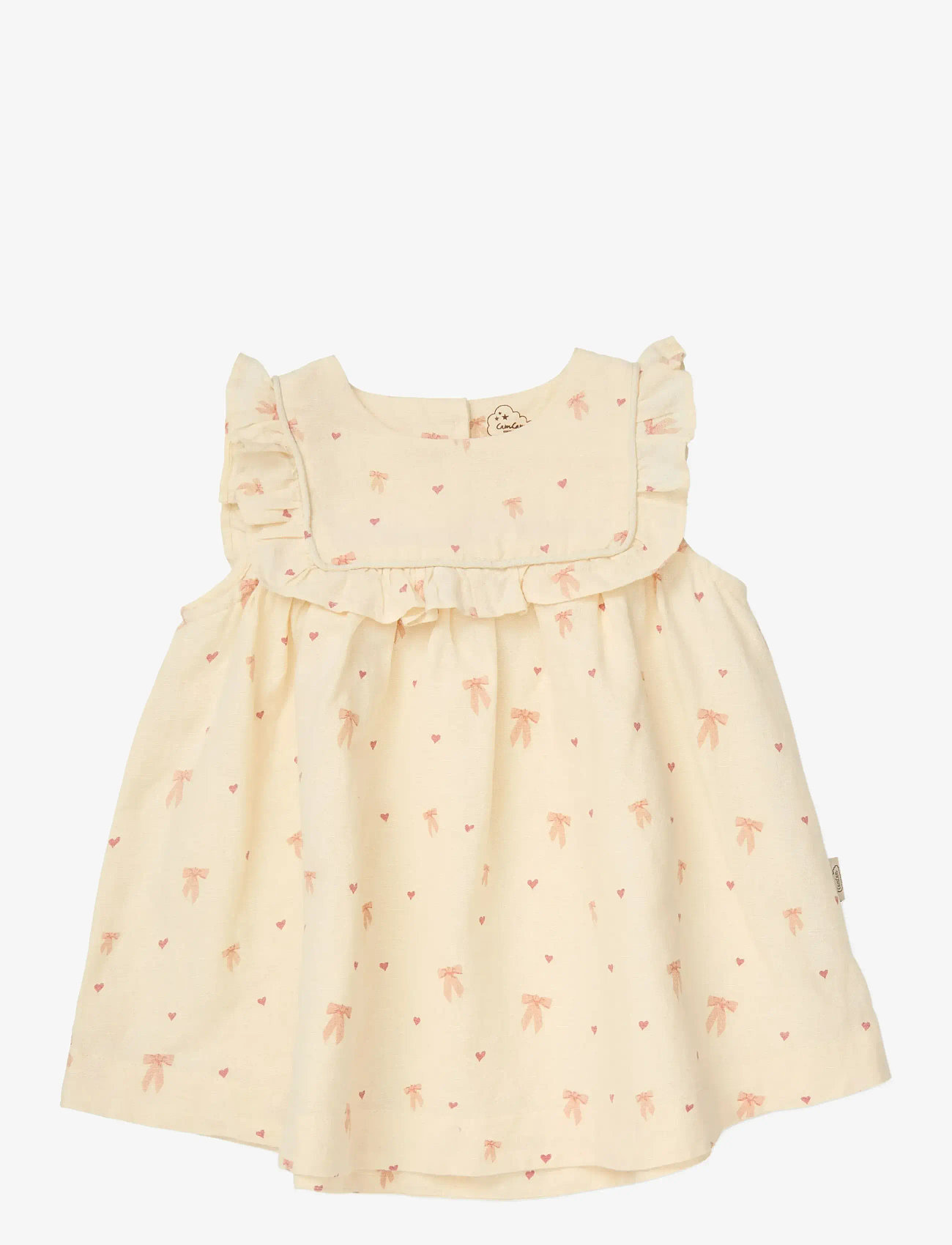 Cam Cam Copenhagen - Betty Dress, 80 cm - GOTS - Bows - kurzärmelige babykleider - bows - 1