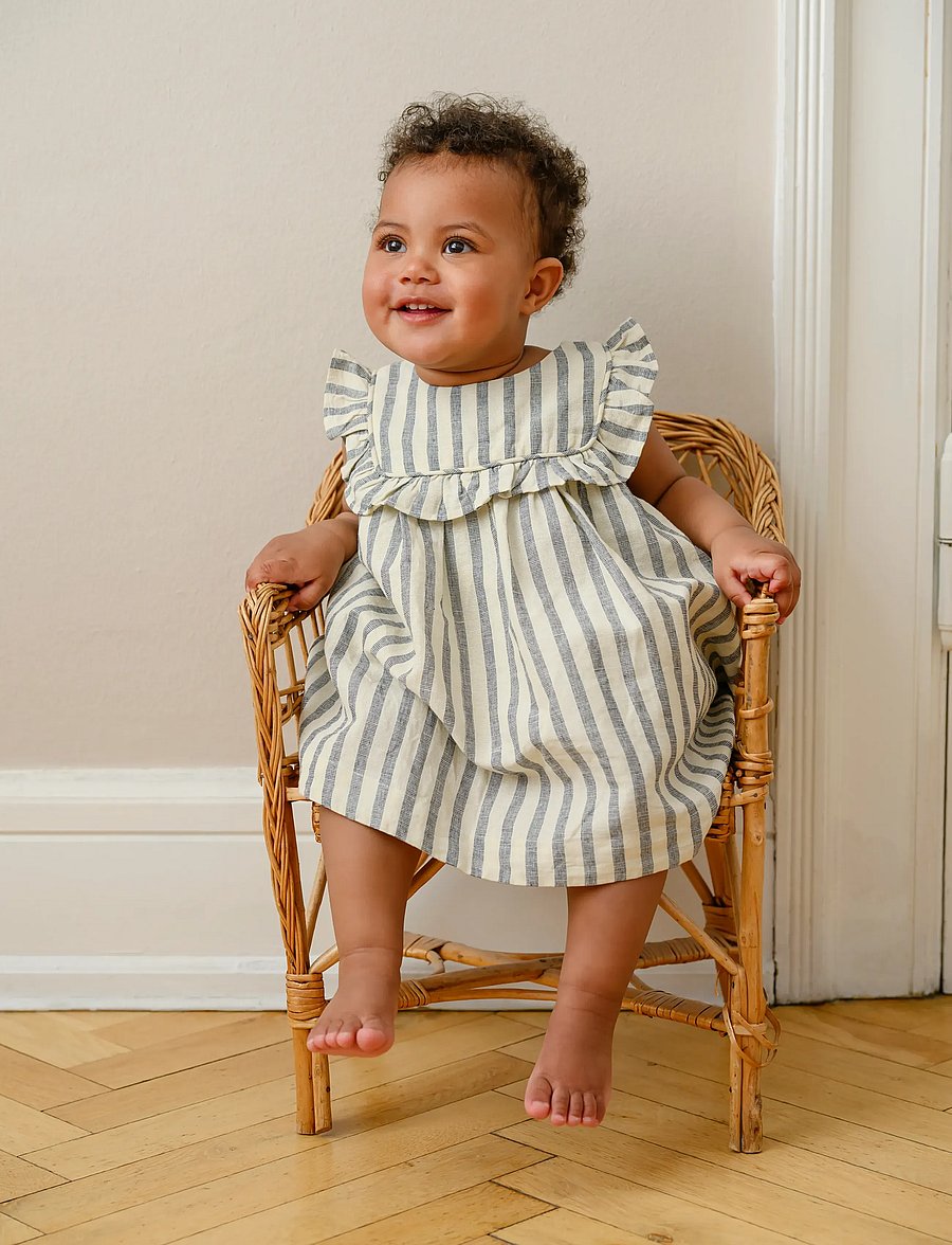Cam Cam Copenhagen - Betty Dress, 68 cm - GOTS - Summer Stripes - kurzärmelige babykleider - summer stripes - 0