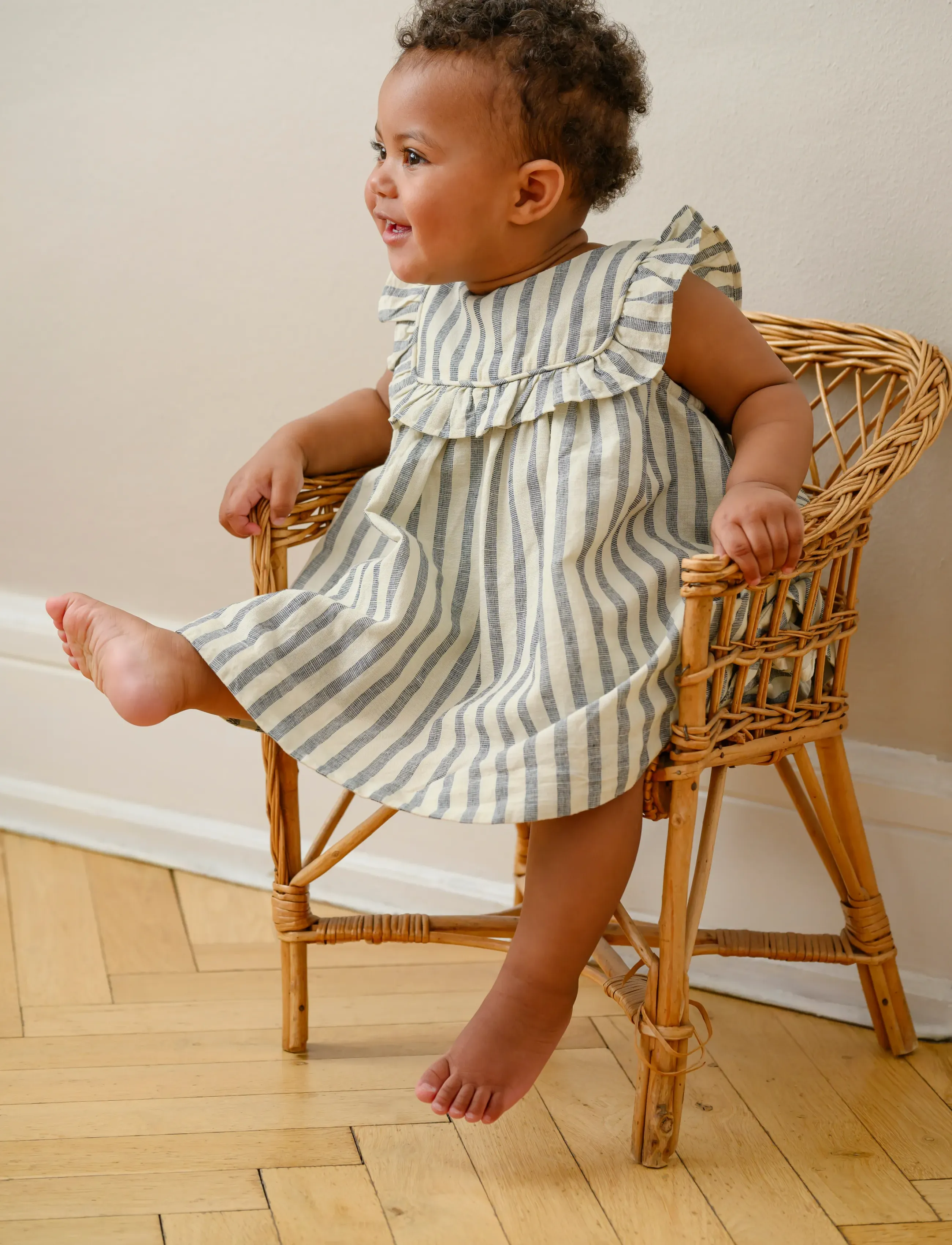 Cam Cam Copenhagen - Betty Dress, 68 cm - GOTS - Summer Stripes - kurzärmelige babykleider - summer stripes - 3