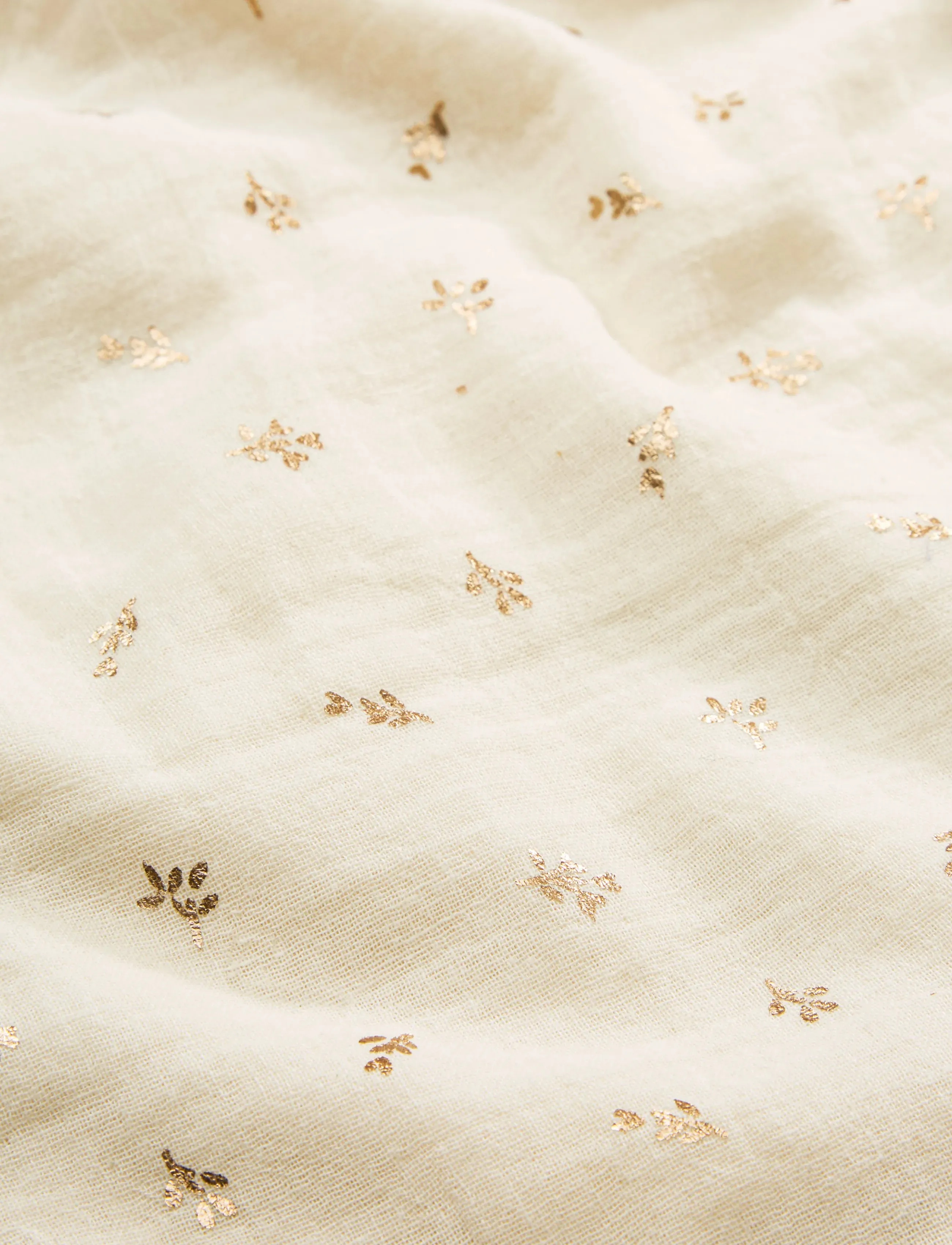 Cam Cam Copenhagen - Edith Romper, 74 cm - GOTS - Gold Flower - bodyer uden ærmer - gold flower - 4