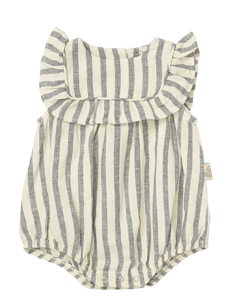 Cam Cam Copenhagen - Edith Romper, 80 cm - GOTS - Gold Flower - Ärmlösa bodies - summer stripes - 1