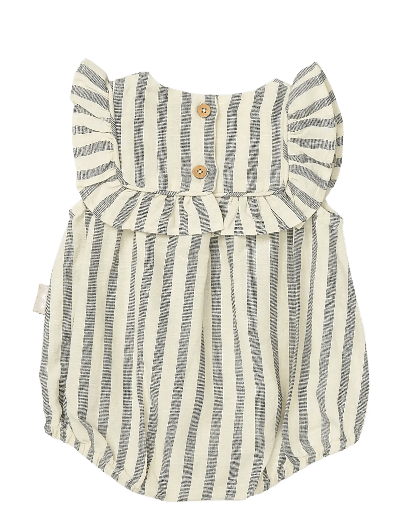 Cam Cam Copenhagen - Edith Romper, 80 cm - GOTS - Gold Flower - Ärmlösa bodies - summer stripes - 2