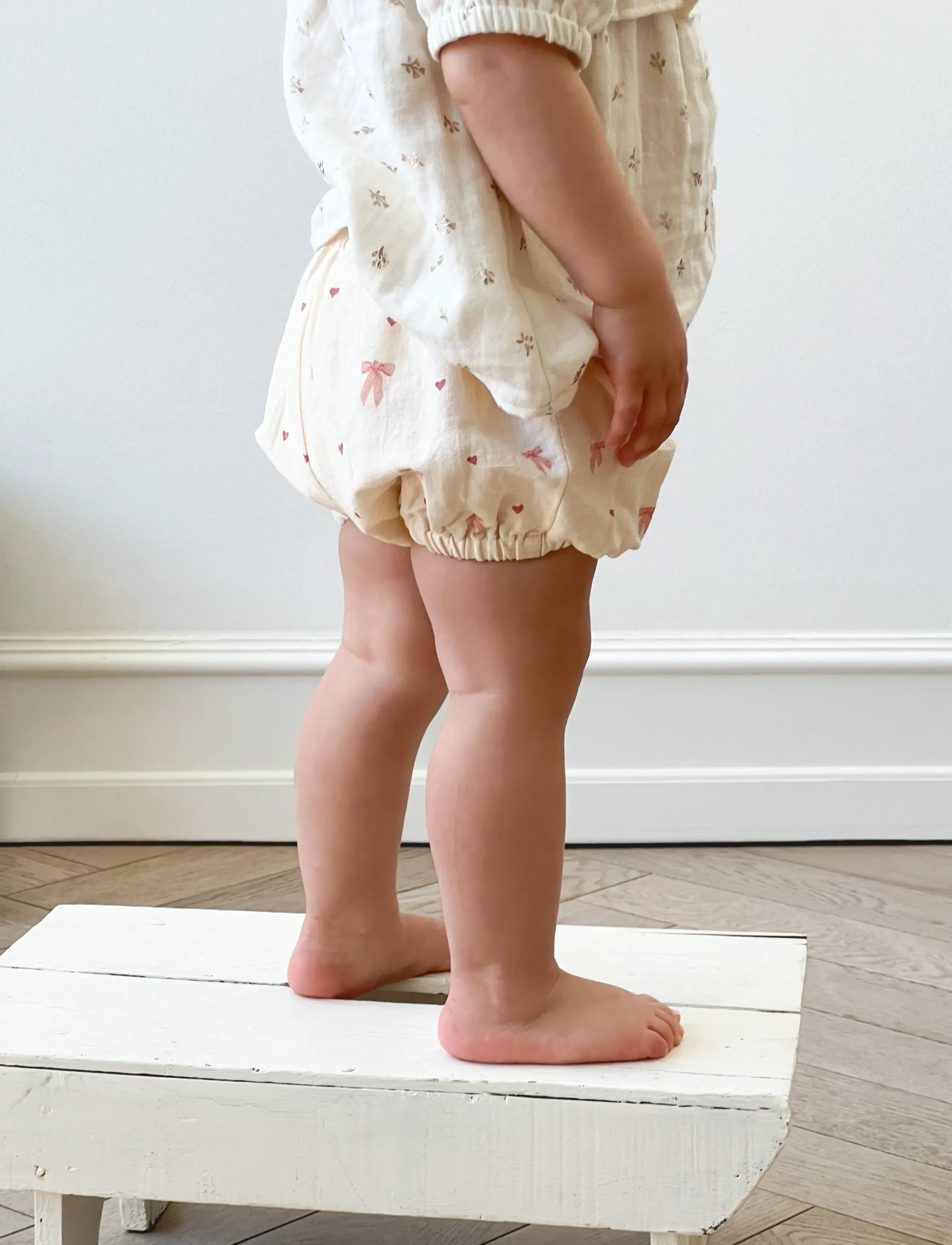 Cam Cam Copenhagen Billie Bloomers, 80 cm - GOTS - Coral - Clothing - BOWS / cream