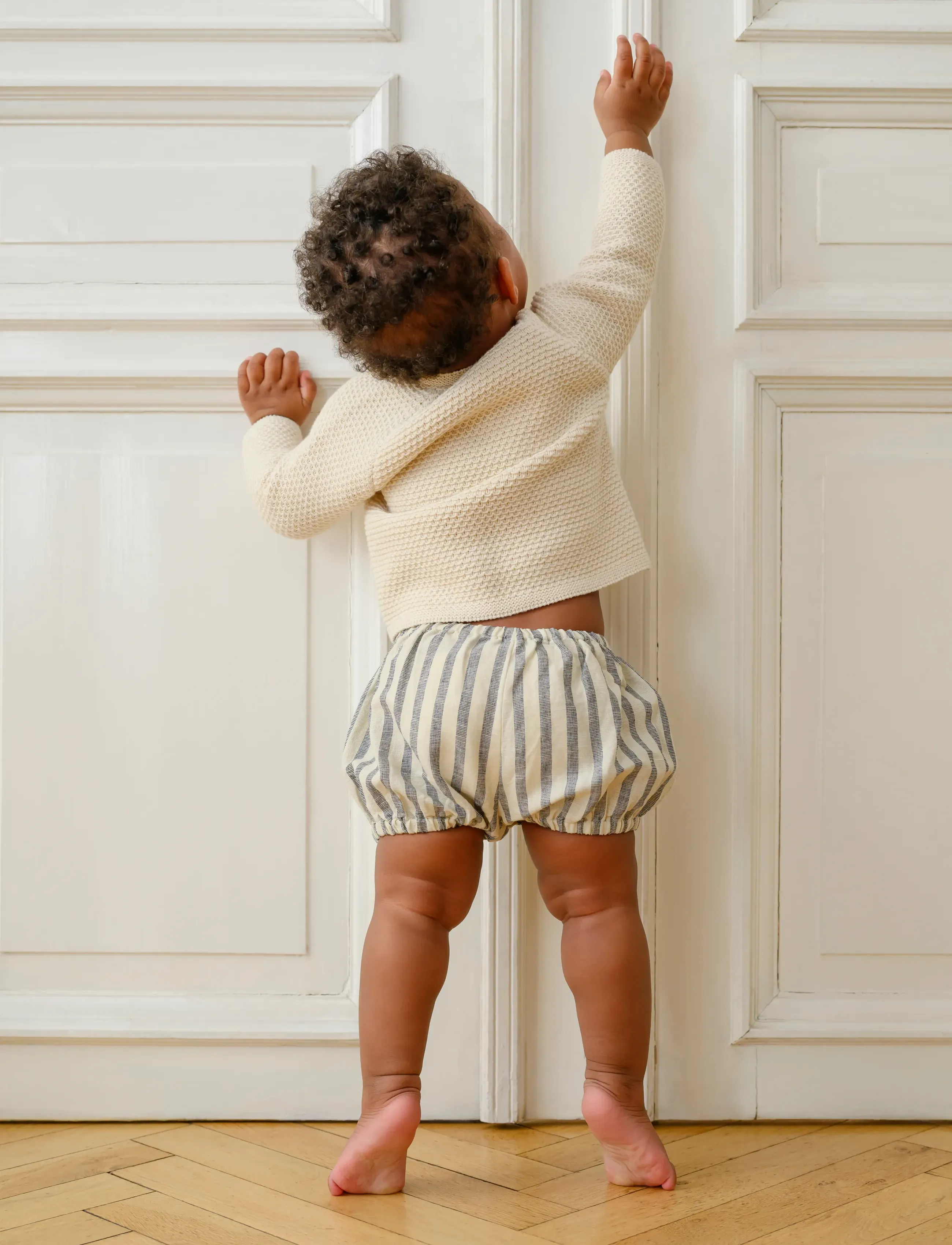 Cam Cam Copenhagen Billie Bloomers, 74 Cm Gots Coral, Børn, Stribede Bloomers, Multi/mønstret, Str: 68