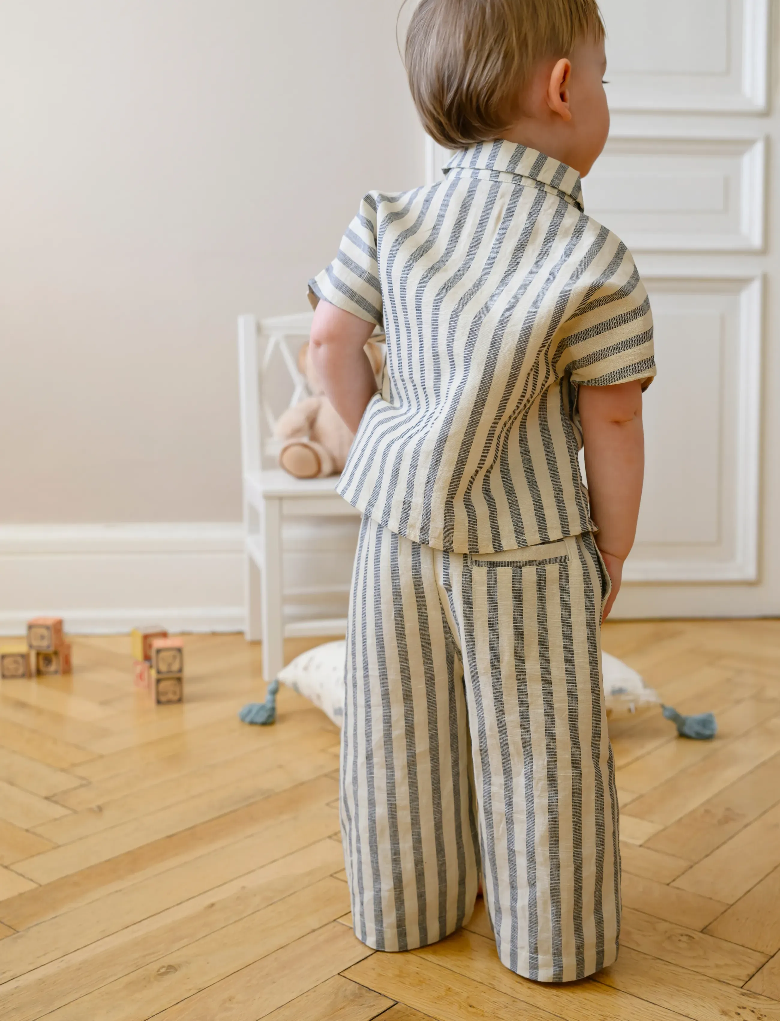 Cam Cam Copenhagen - Vilde Pants, 92 cm - GOTS - Summer Stripes - babybukser - summer stripes - 4