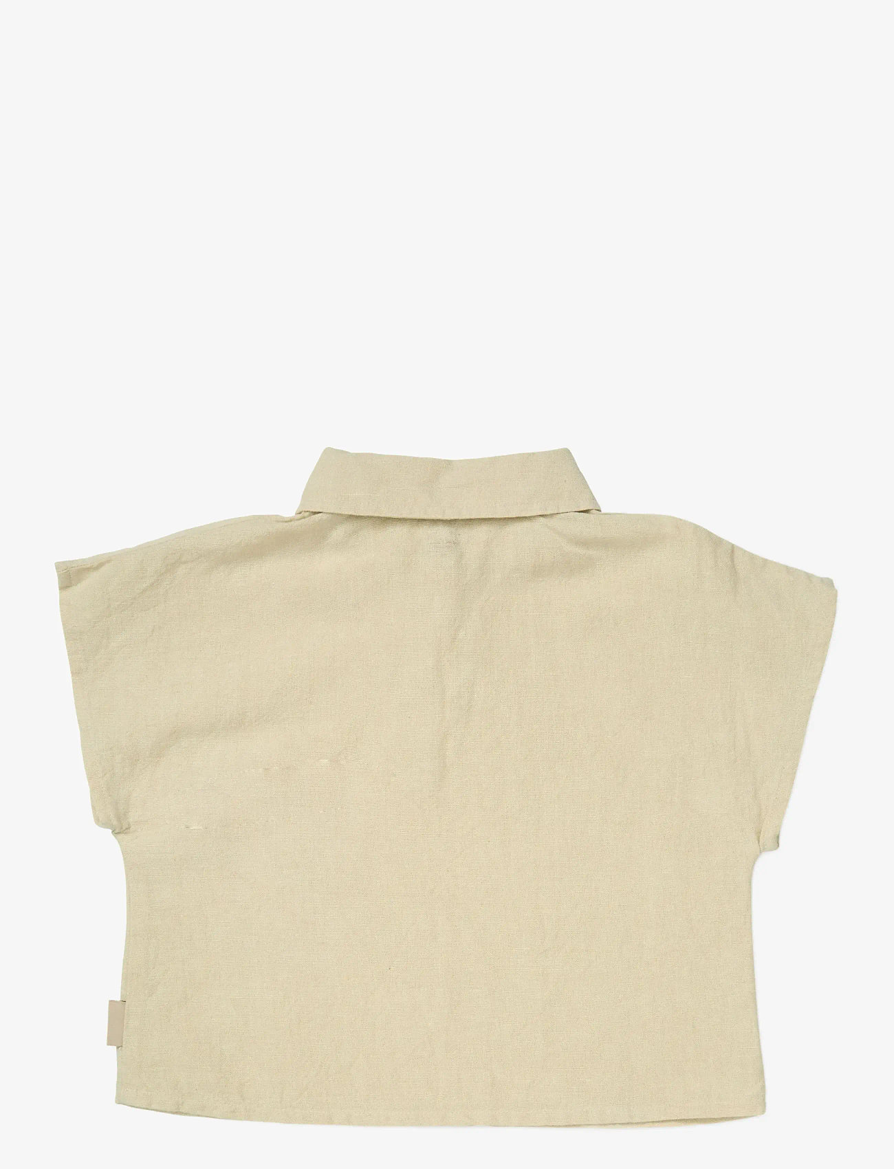 Cam Cam Copenhagen - Julian Shirt, 98 cm - GOTS - Beige Linen - kurzärmelig - beige - 2