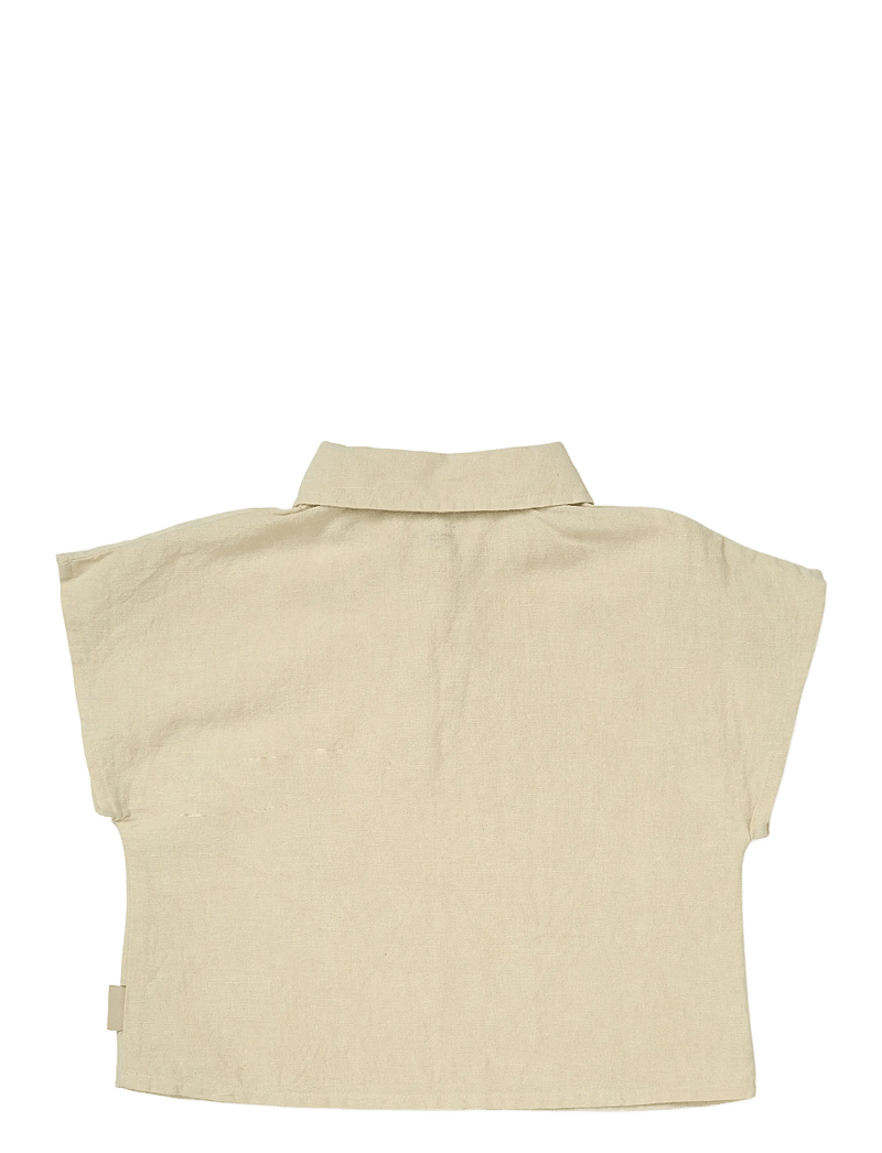 Cam Cam Copenhagen - Julian Shirt, 98 cm - GOTS - Beige Linen - kurzärmelig - beige - 2