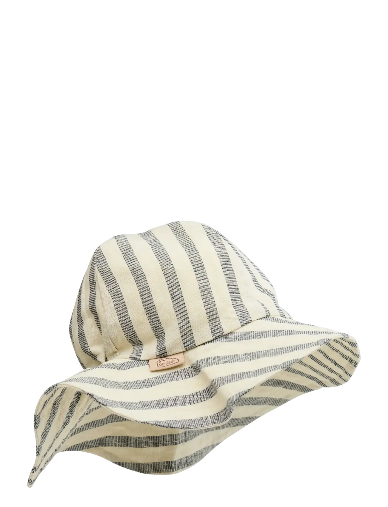 Cam Cam Copenhagen Lou Sun Hat, 56 cm - GOTS - Gold Flower - Deals - SUMMER STRIPES / cream