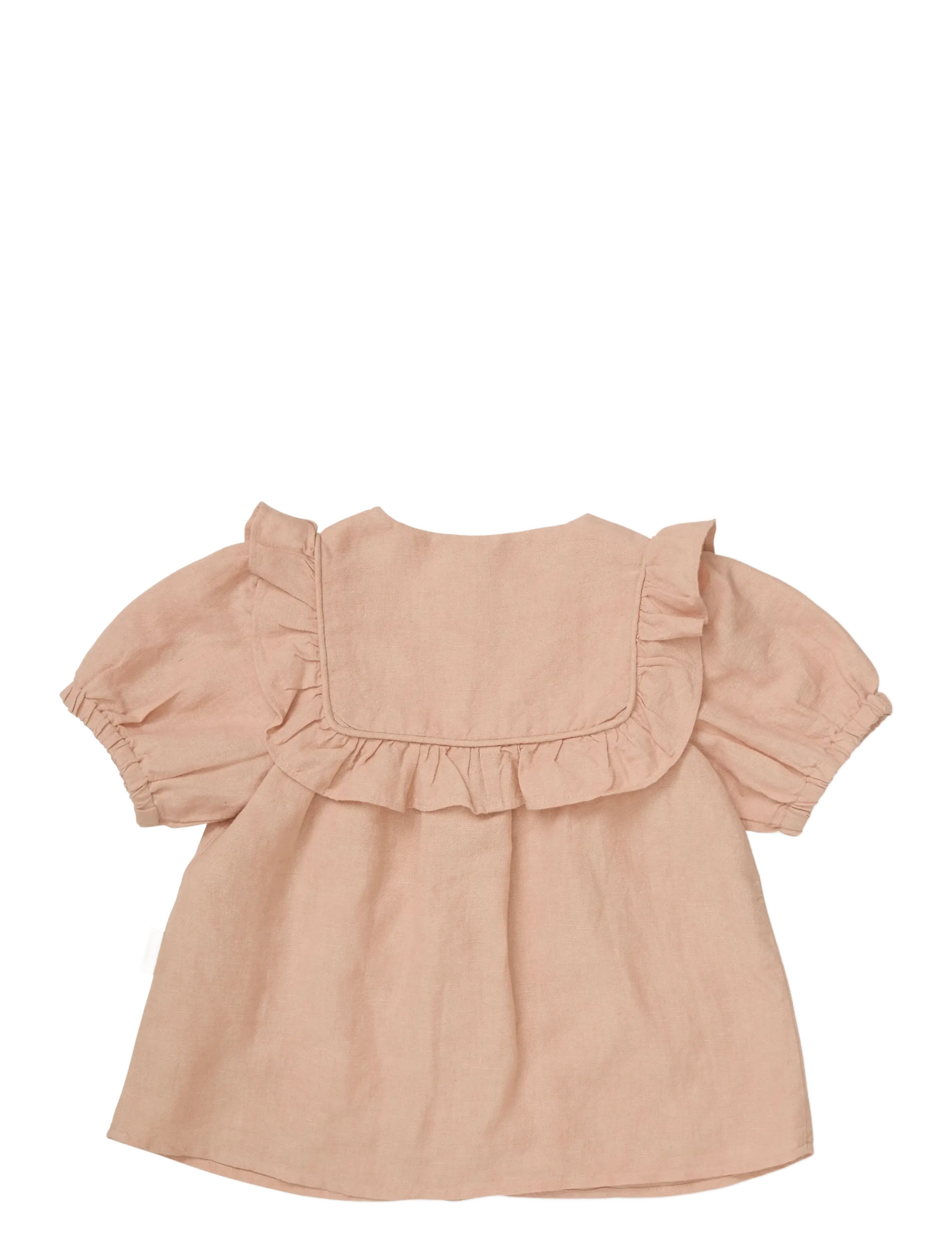 Cam Cam Copenhagen - Cleo Blouse, 80 cm - GOTS - Gold Flower - blússur og kyrtlar - coral - 2