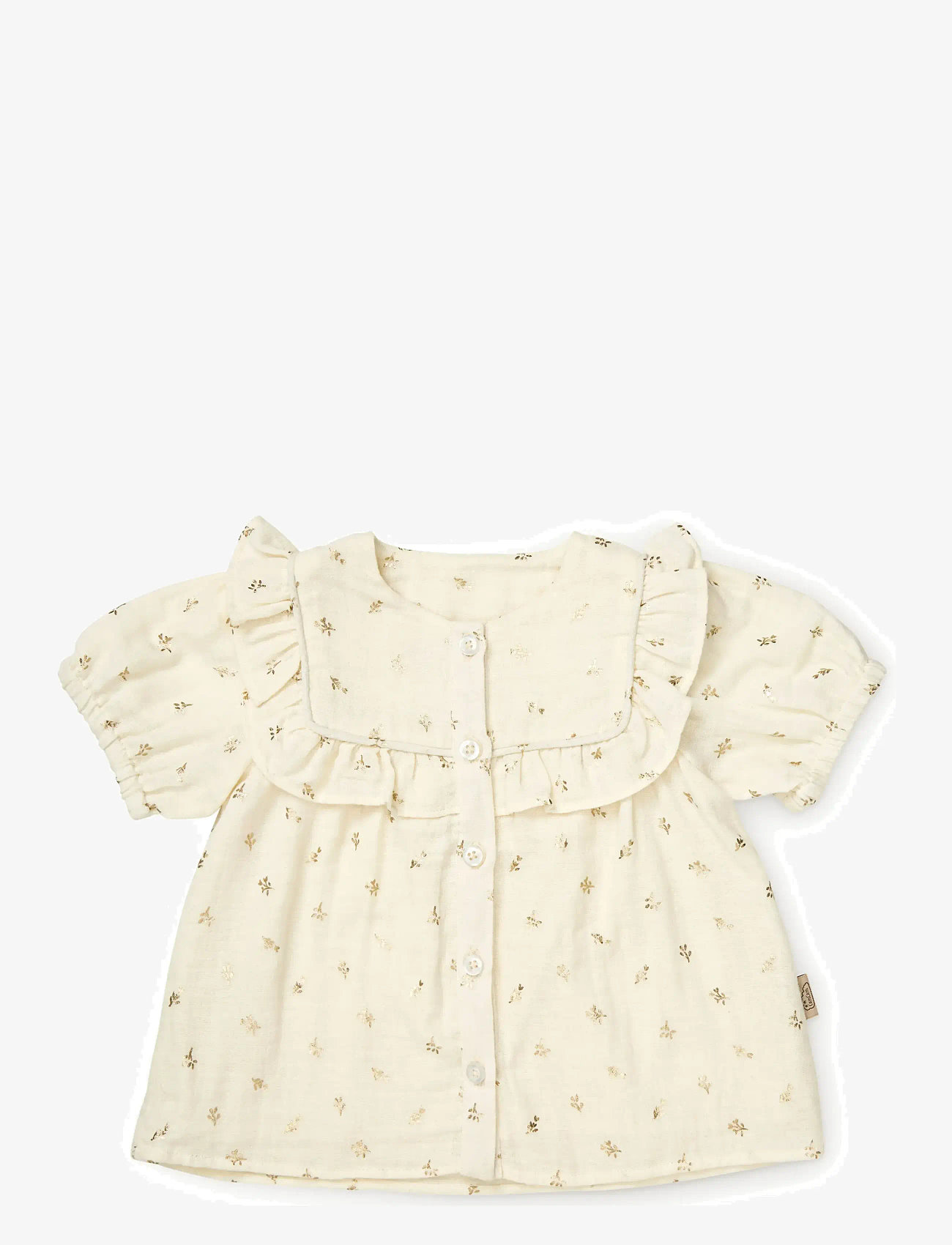 Cam Cam Copenhagen - Cleo Blouse, 80 cm - GOTS - Gold Flower - blusen & tuniken - gold flower - 1