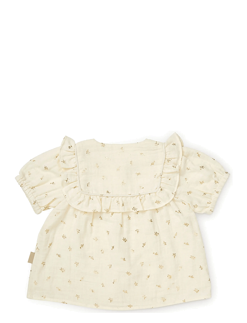 Cam Cam Copenhagen - Cleo Blouse, 80 cm - GOTS - Gold Flower - blusen & tuniken - gold flower - 2