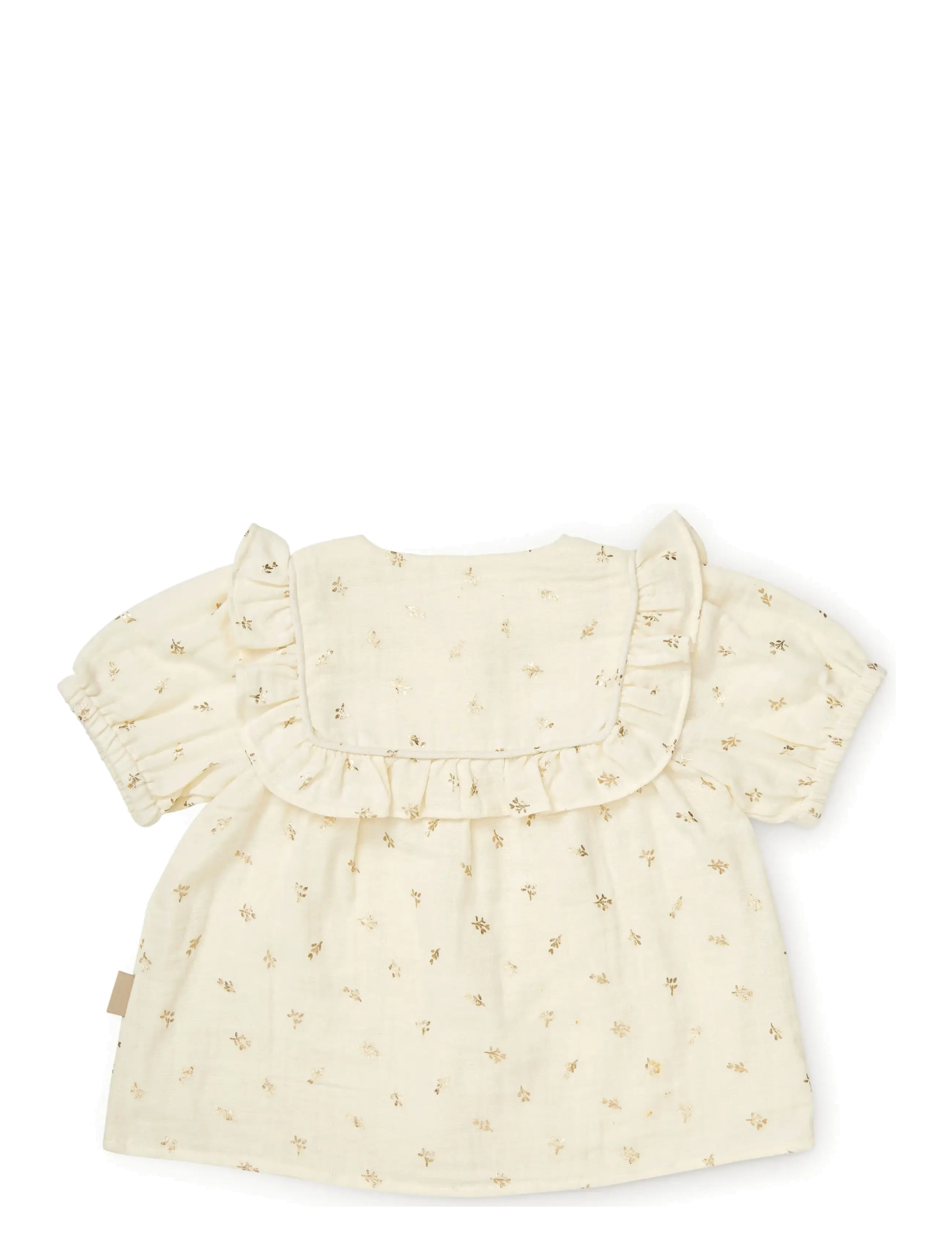Cam Cam Copenhagen - Cleo Blouse, 80 cm - GOTS - Gold Flower - blusen & tuniken - gold flower - 2