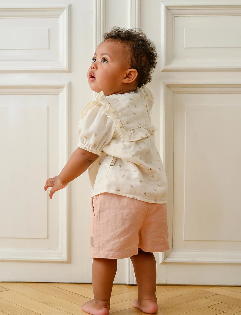 Cam Cam Copenhagen - Cleo Blouse, 80 cm - GOTS - Gold Flower - blusen & tuniken - gold flower - 4