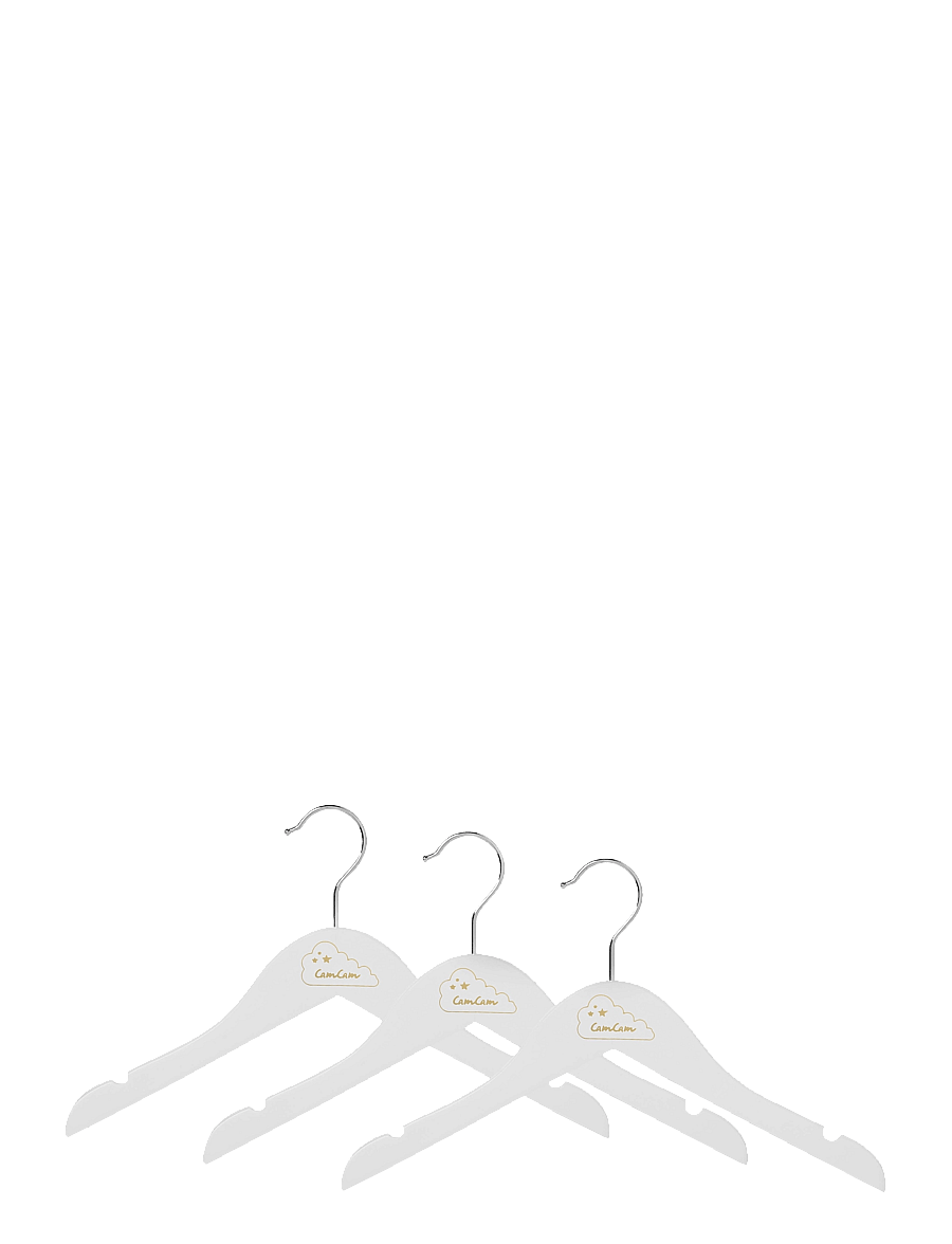 Cam Cam Copenhagen - Hangers, Kids, 3 pack - koukut ja ripustimet - white - 1